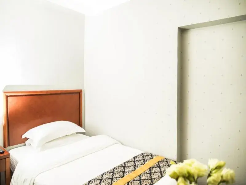 Bed in GreenTree Inn Jinhua Railway Station Express Hotel Bed in GreenTree Inn Jinhua Railway Station Express Hotel