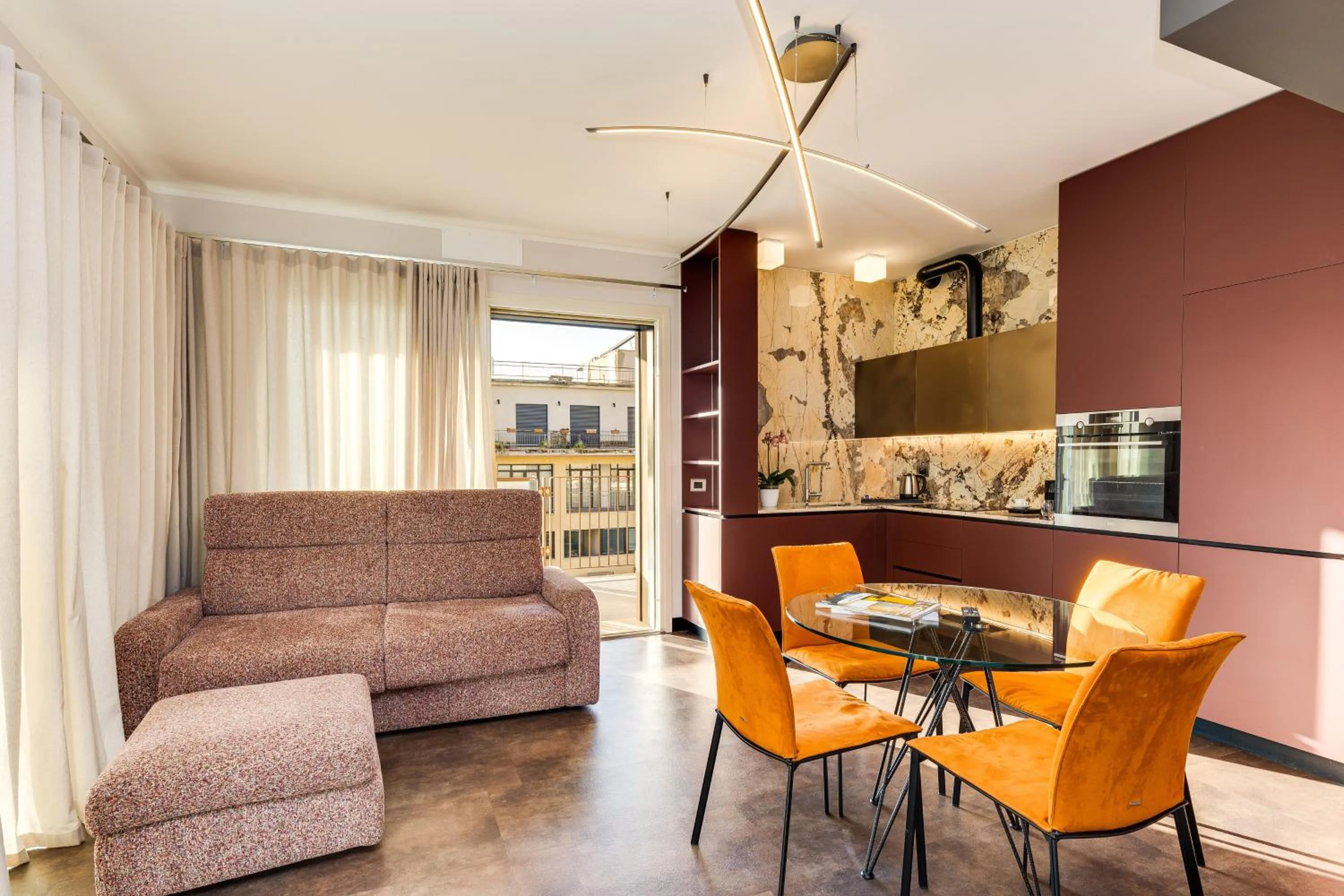 Living room in Gasometer Urban Suites