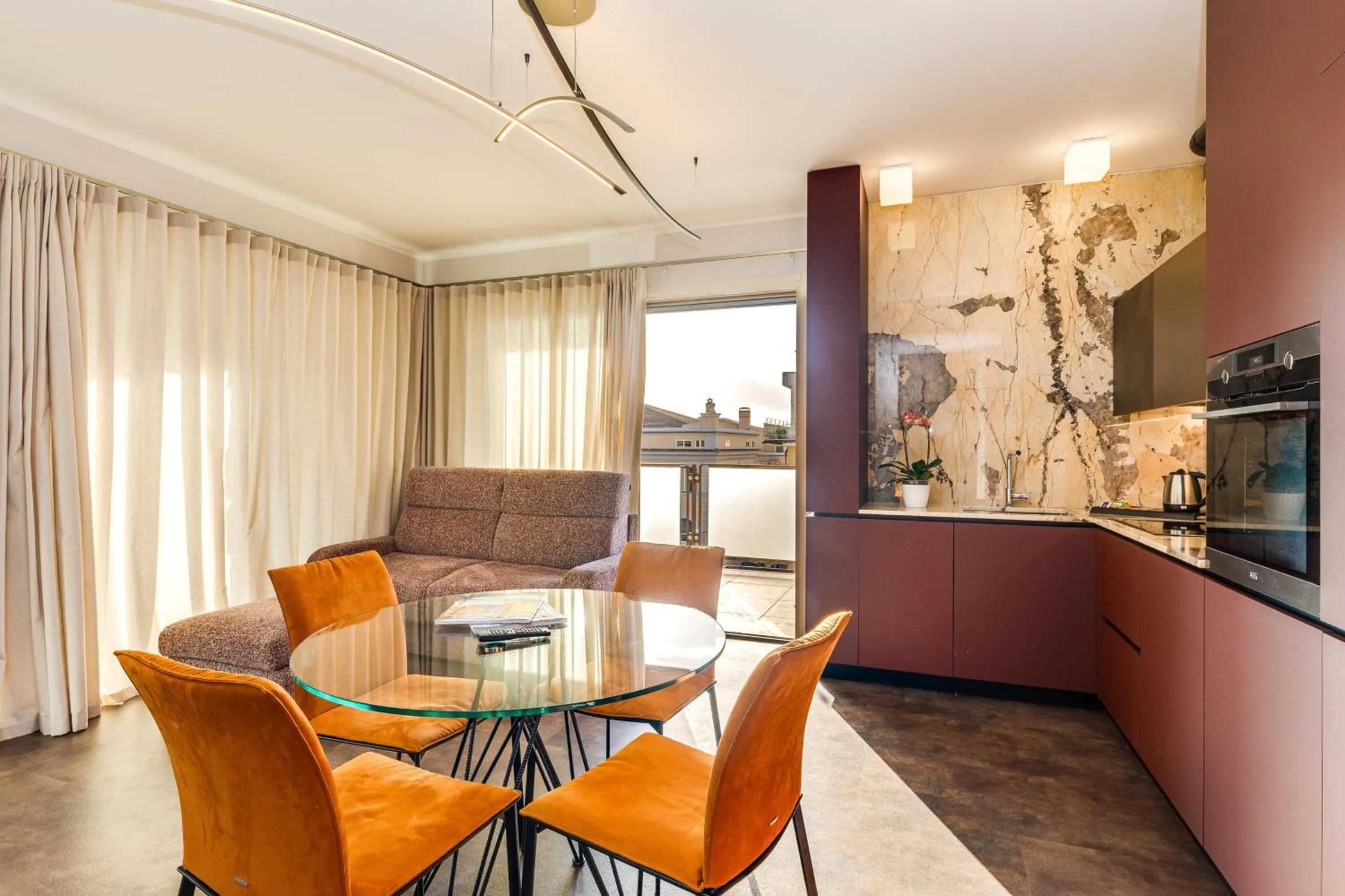 Living room in Gasometer Urban Suites