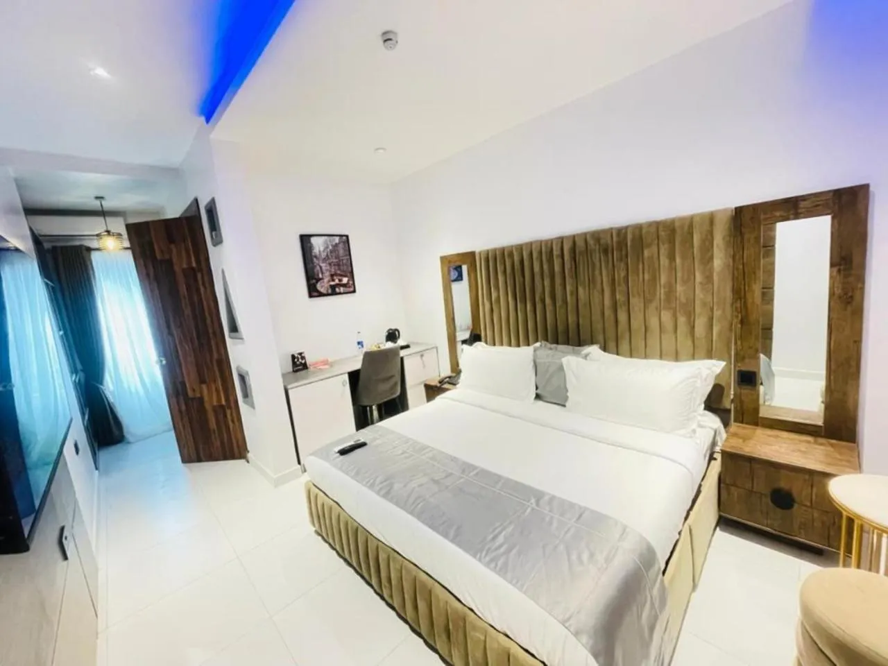 Bed in Proof Hotel Lekki