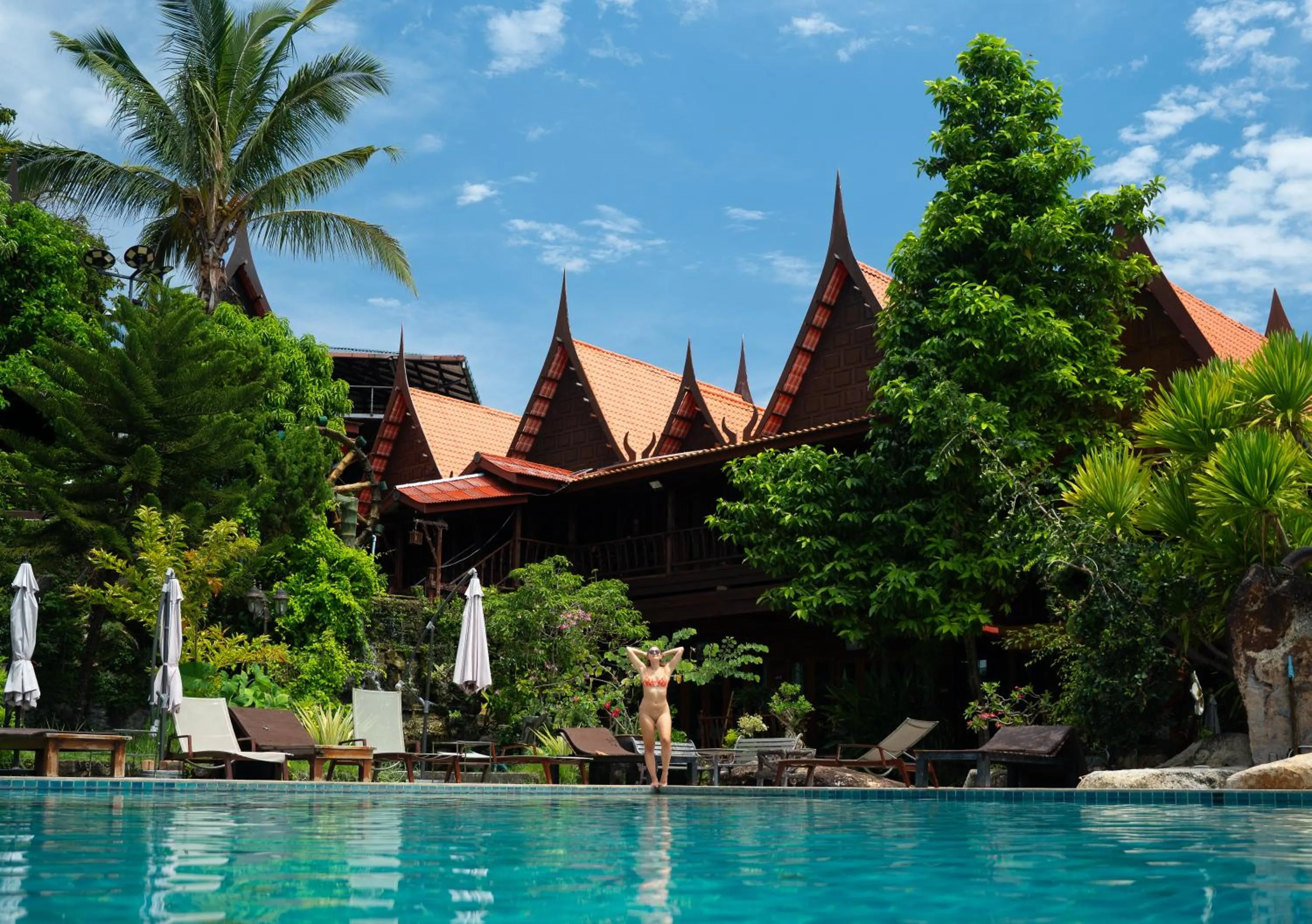 Pool view in Anda Lipe Resort