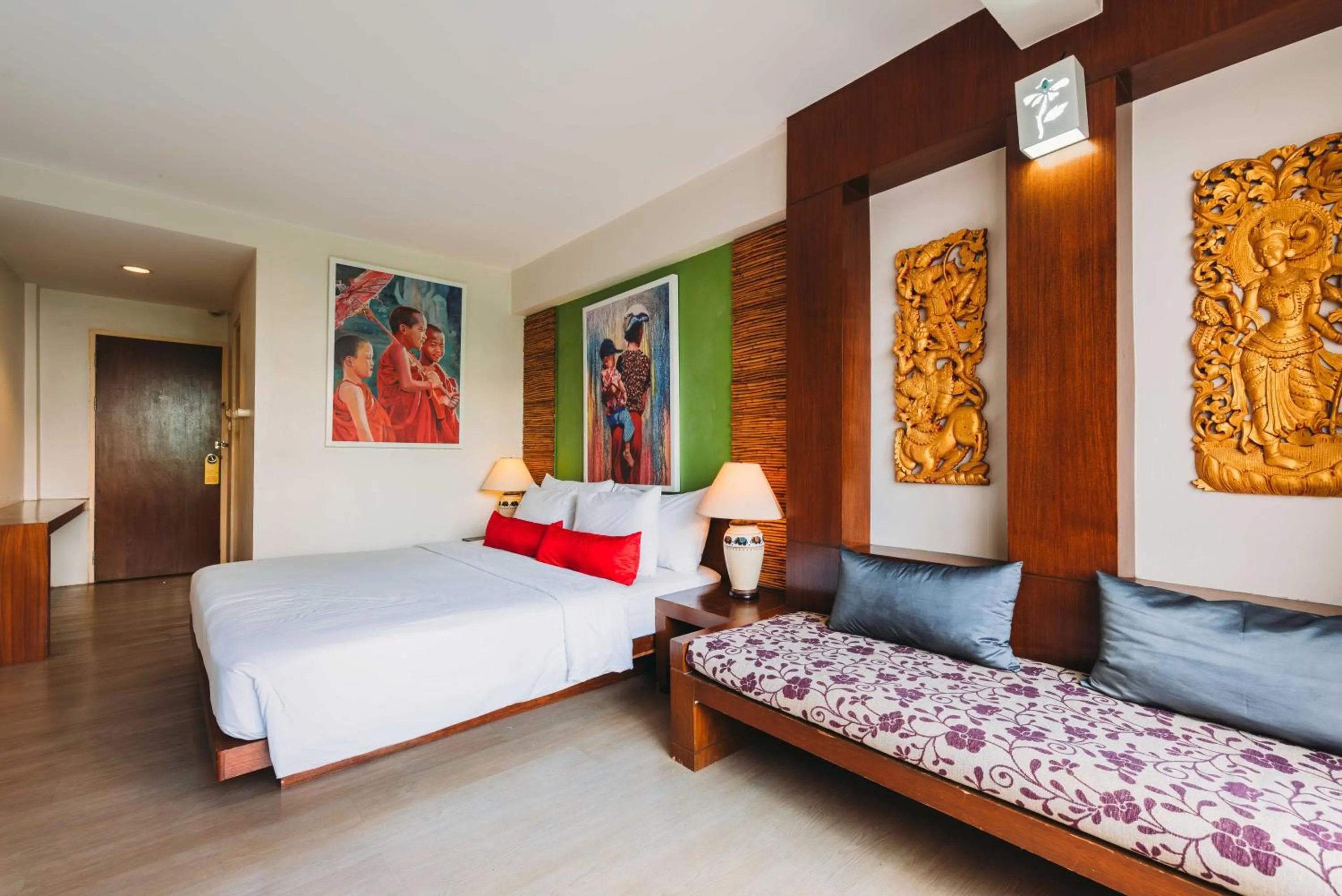 Bed in Villa Cha-Cha Banglumphu