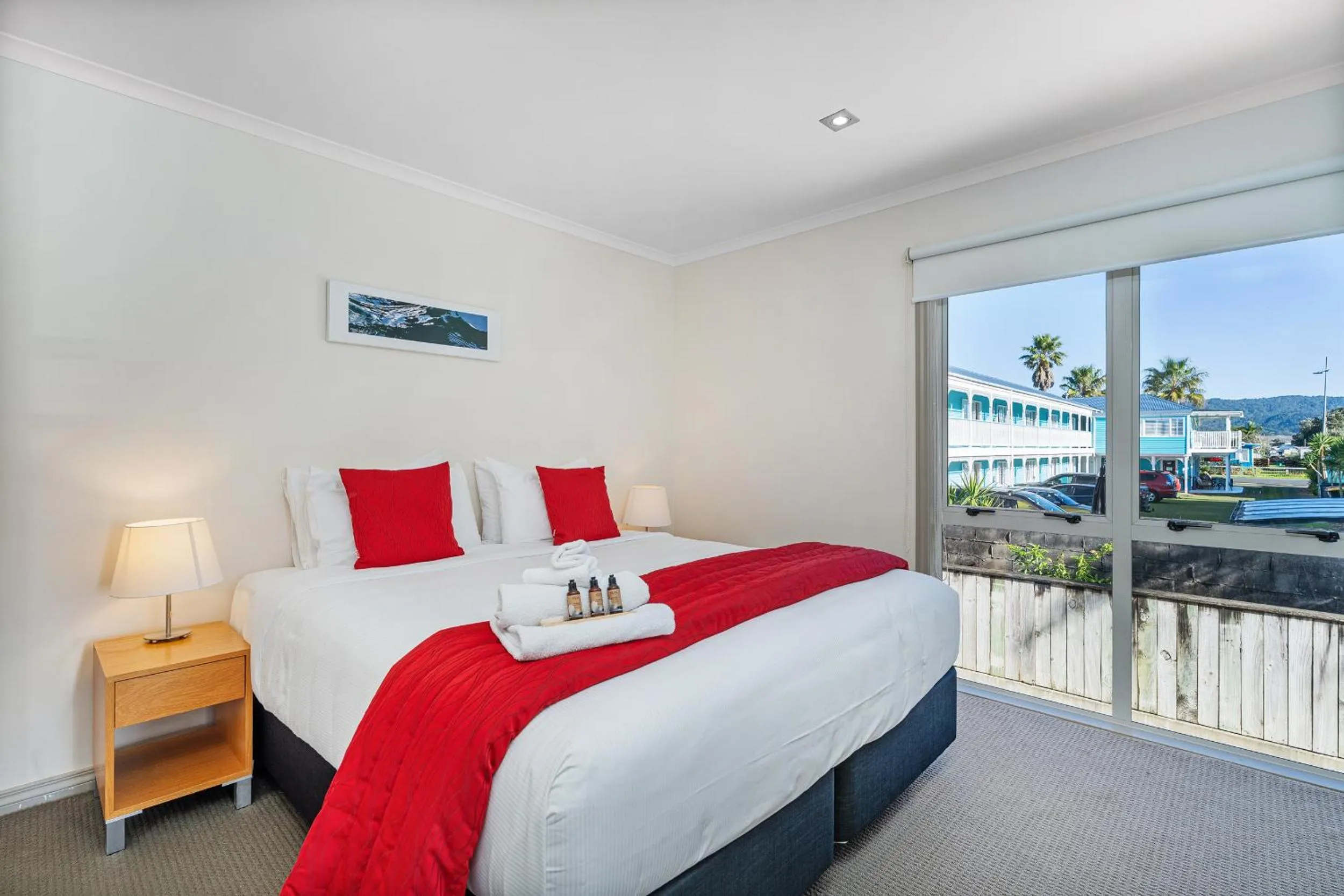 Bed in Crow's Nest Apartments