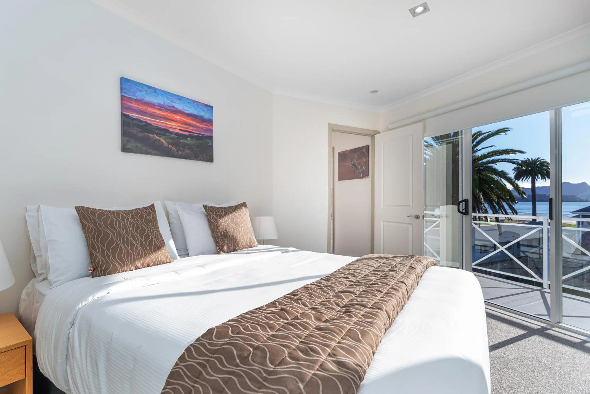 Bed in Crow's Nest Apartments