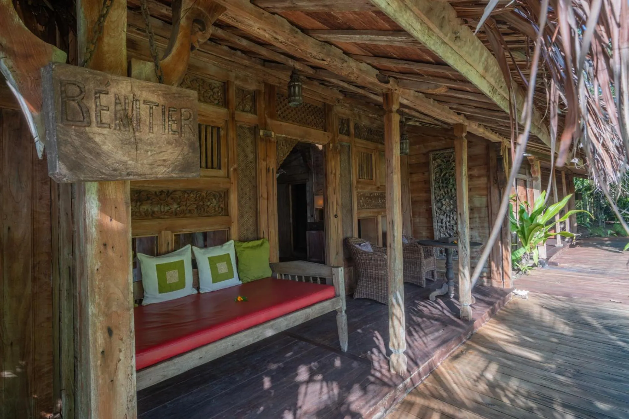 Patio in Ratua Private Island Resort