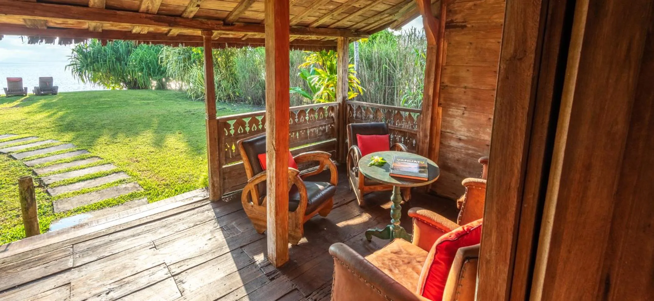 Patio in Ratua Private Island Resort