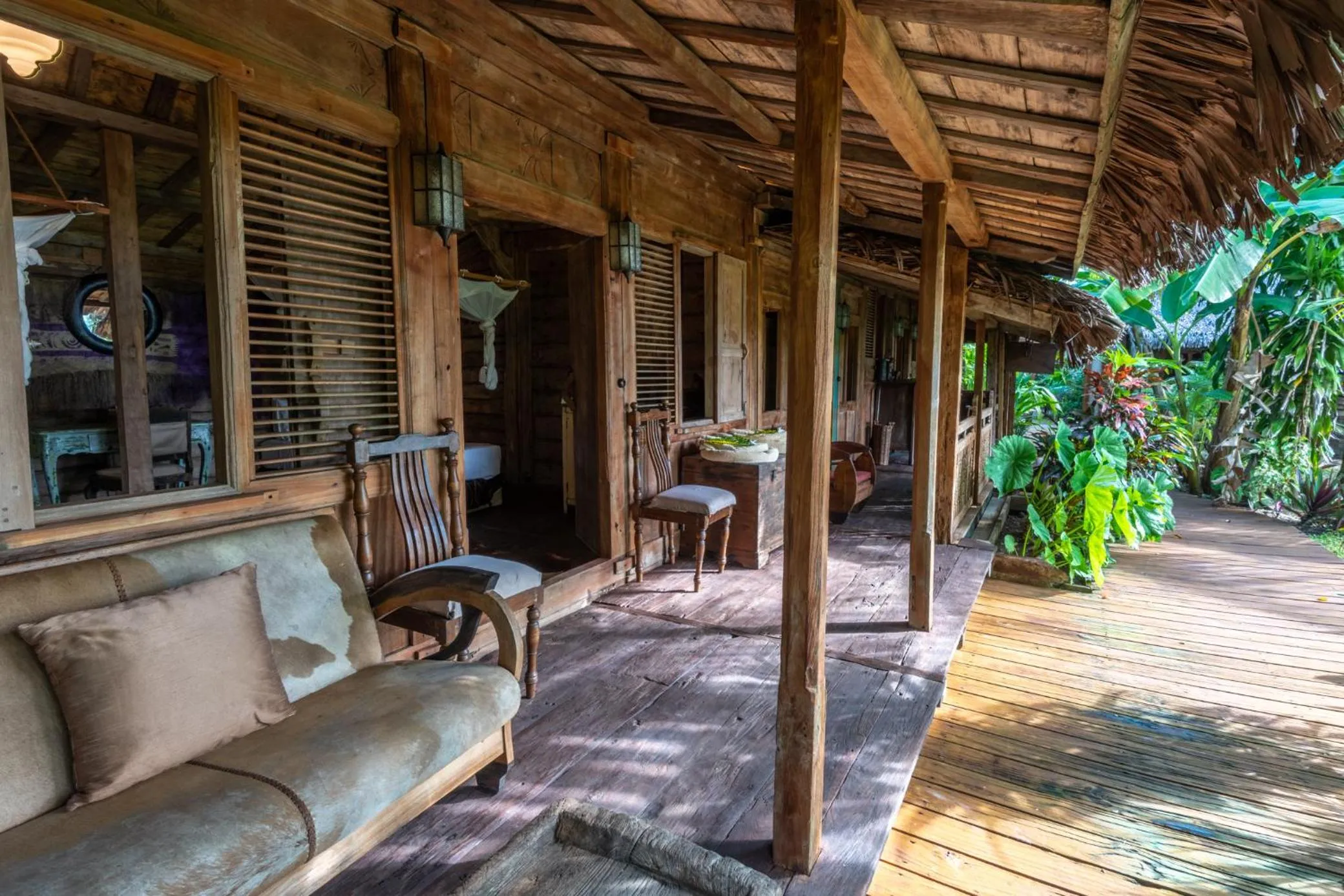 Patio in Ratua Private Island Resort