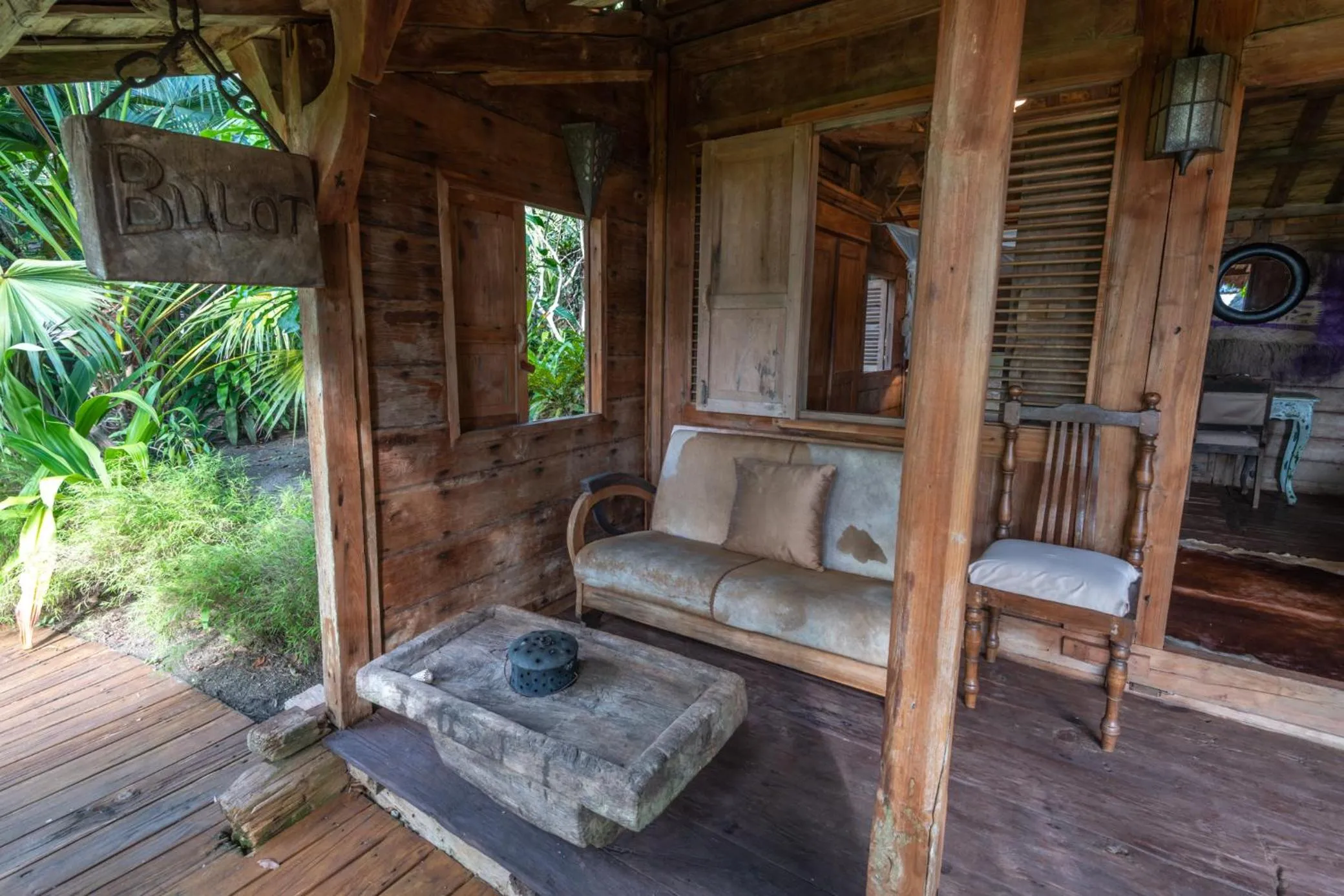 Patio in Ratua Private Island Resort