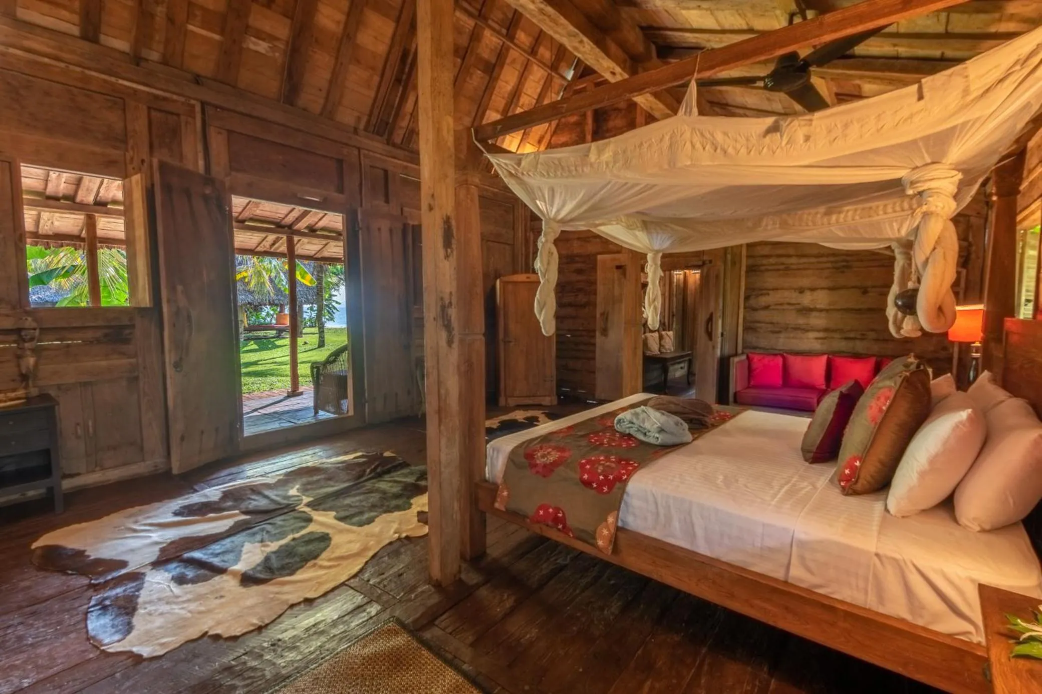 Bed in Ratua Private Island Resort