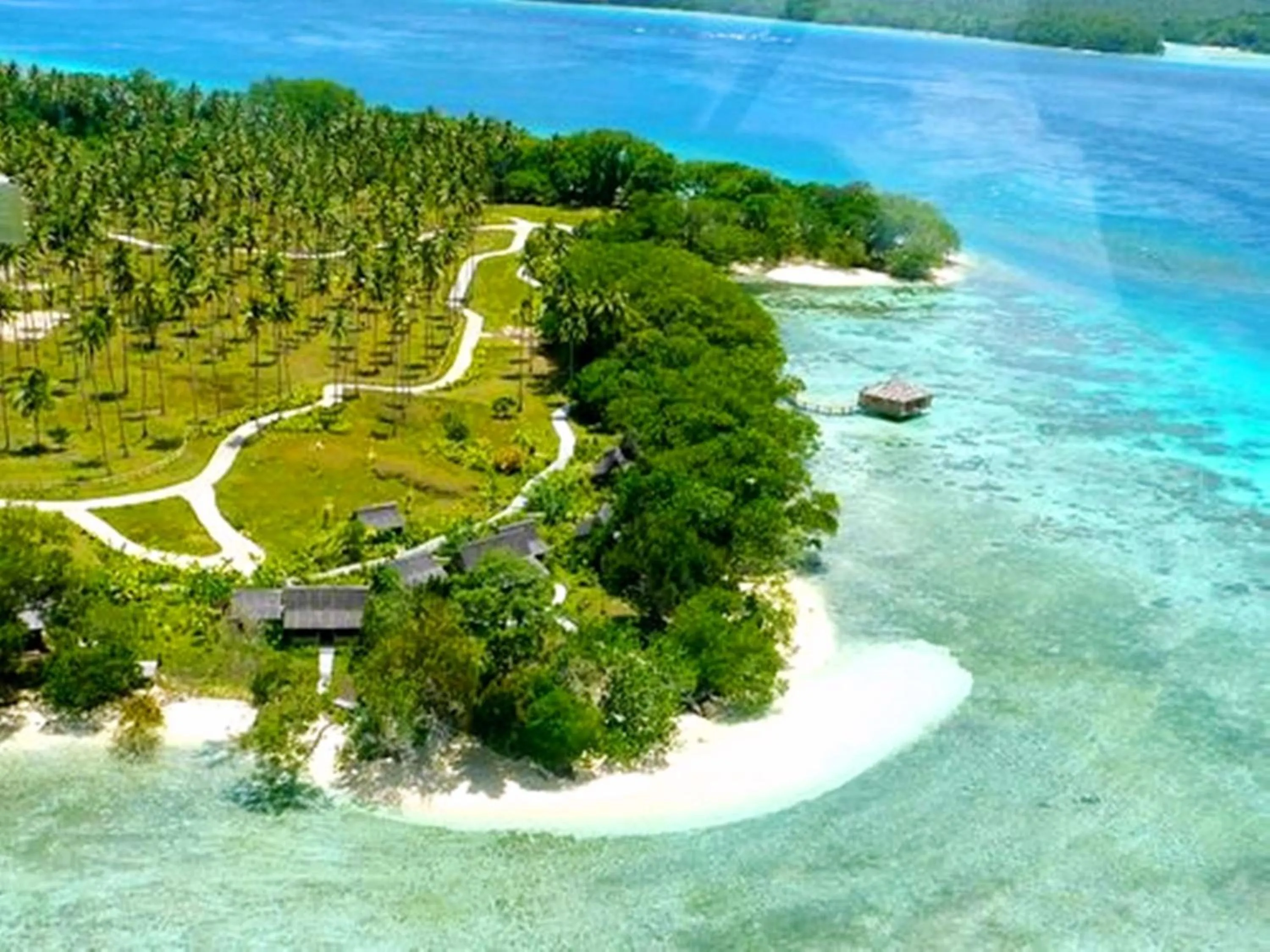 Bird's eye view in Ratua Private Island Resort