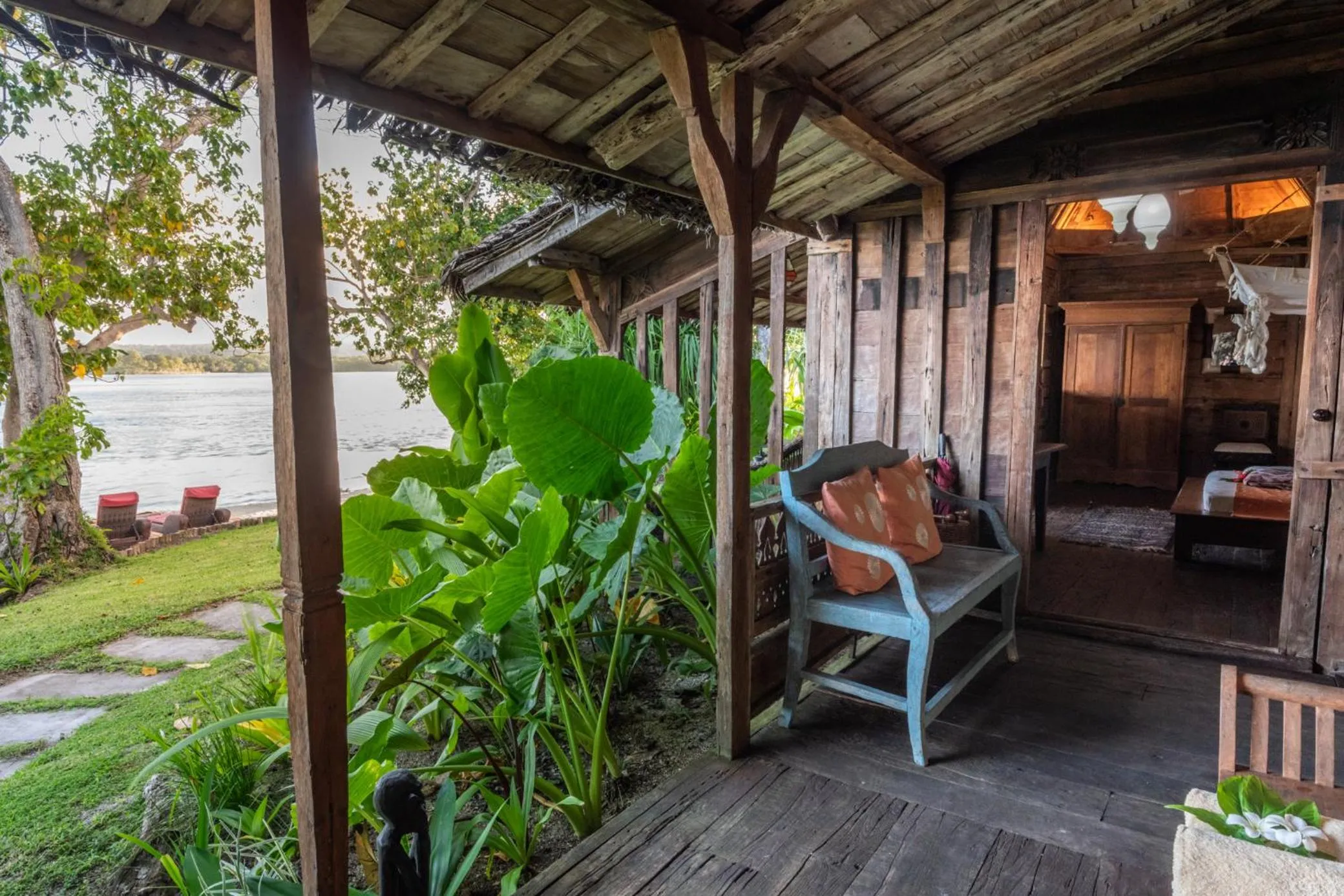 Patio in Ratua Private Island Resort