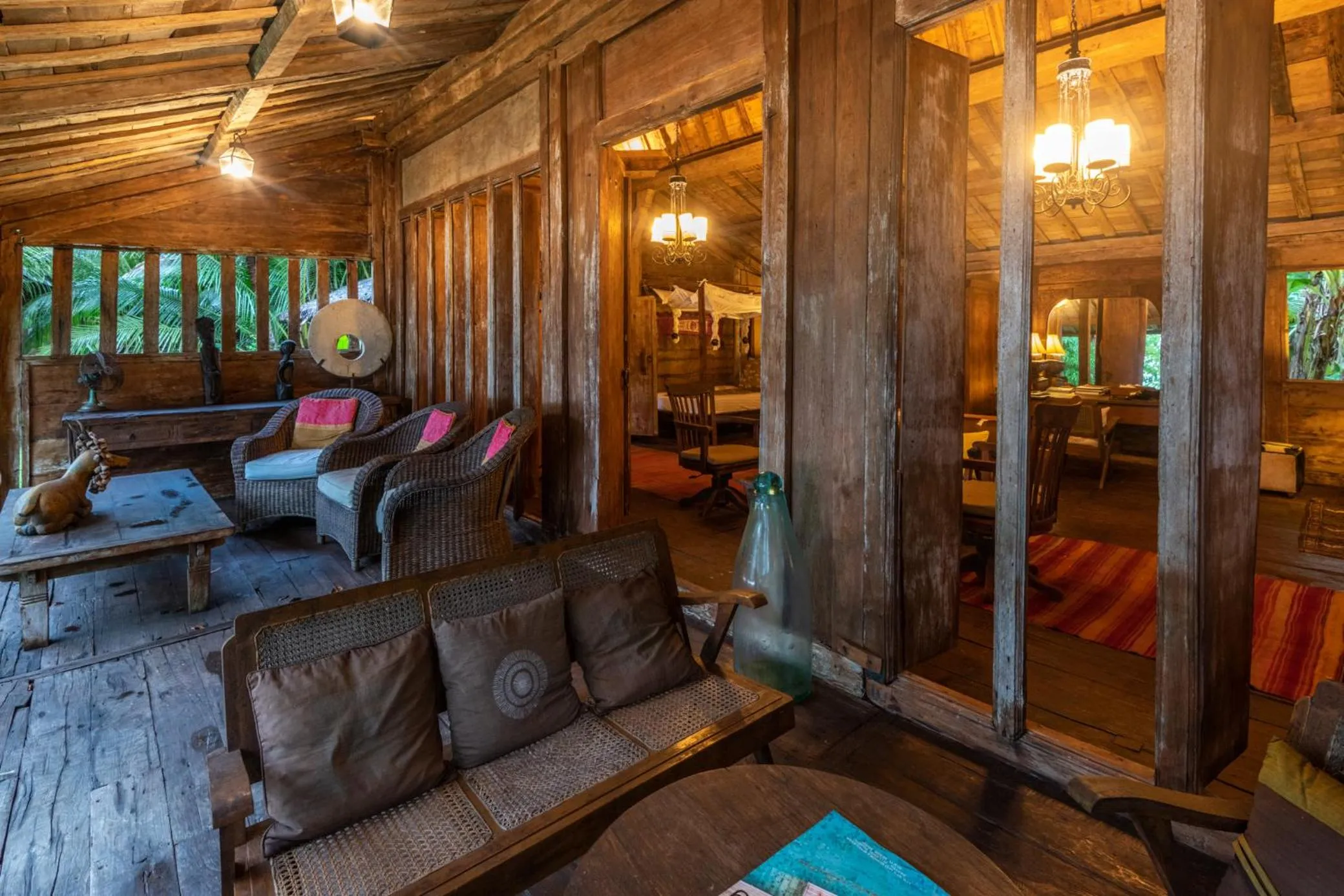 Patio in Ratua Private Island Resort