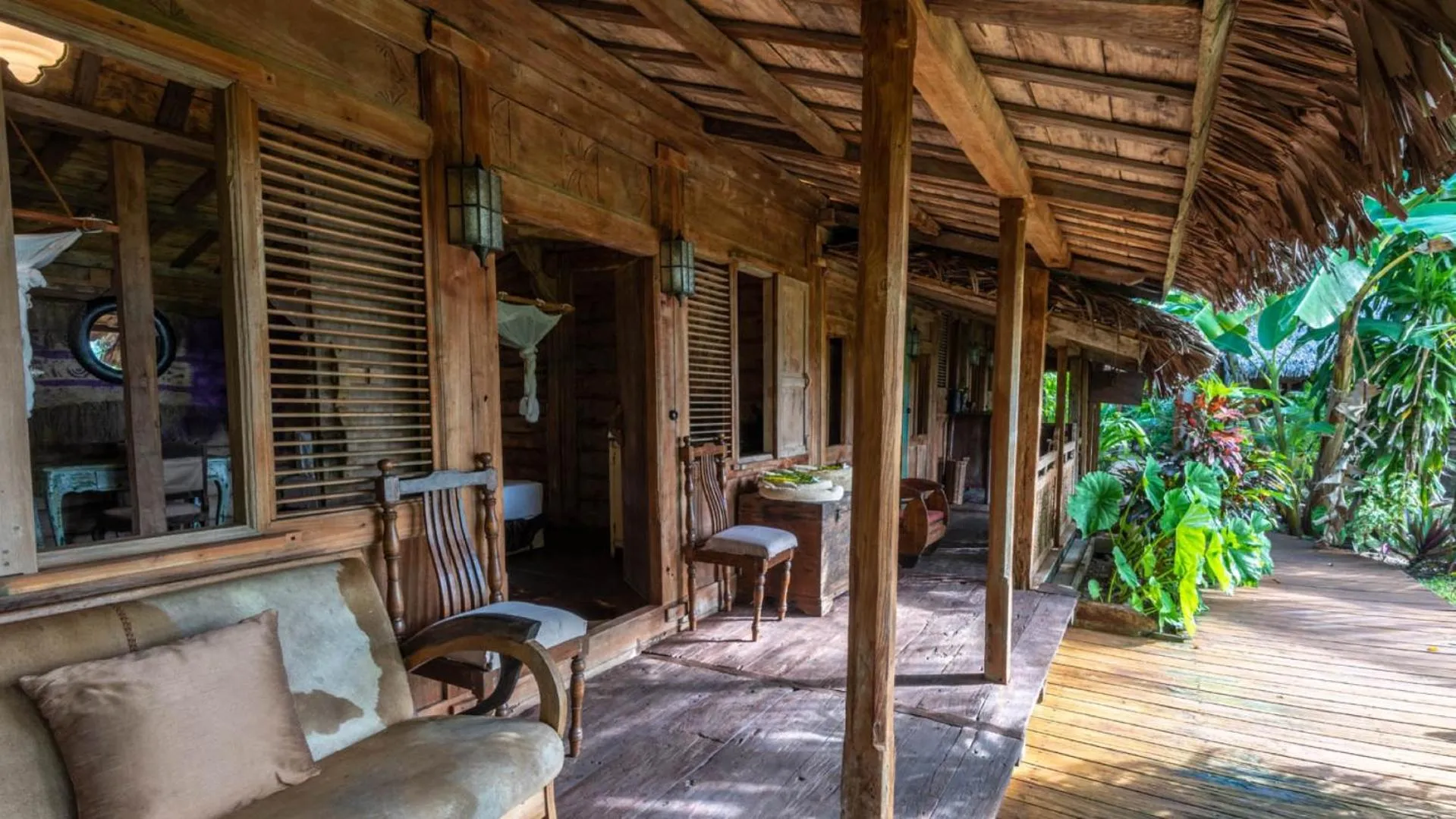 Patio in Ratua Private Island Resort