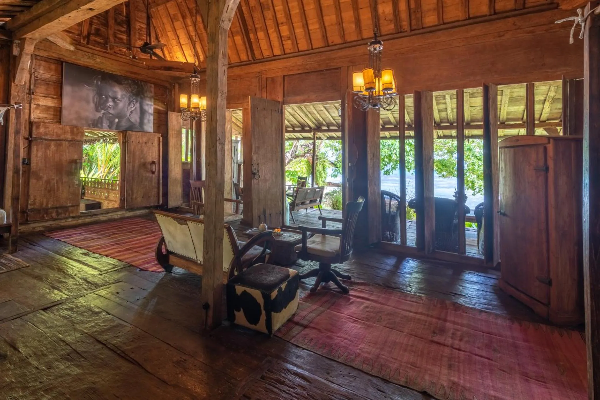 Living room in Ratua Private Island Resort
