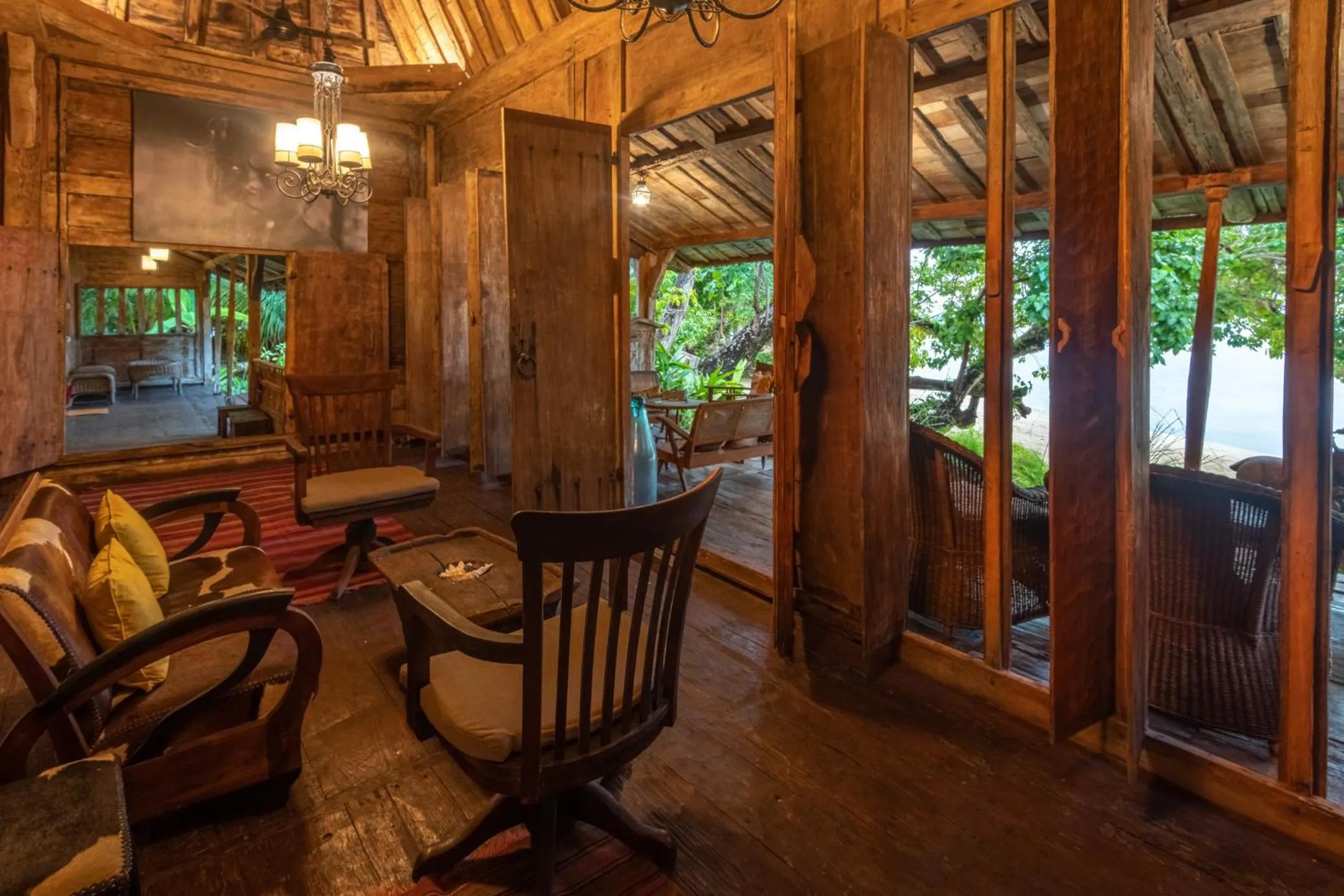 Patio in Ratua Private Island Resort