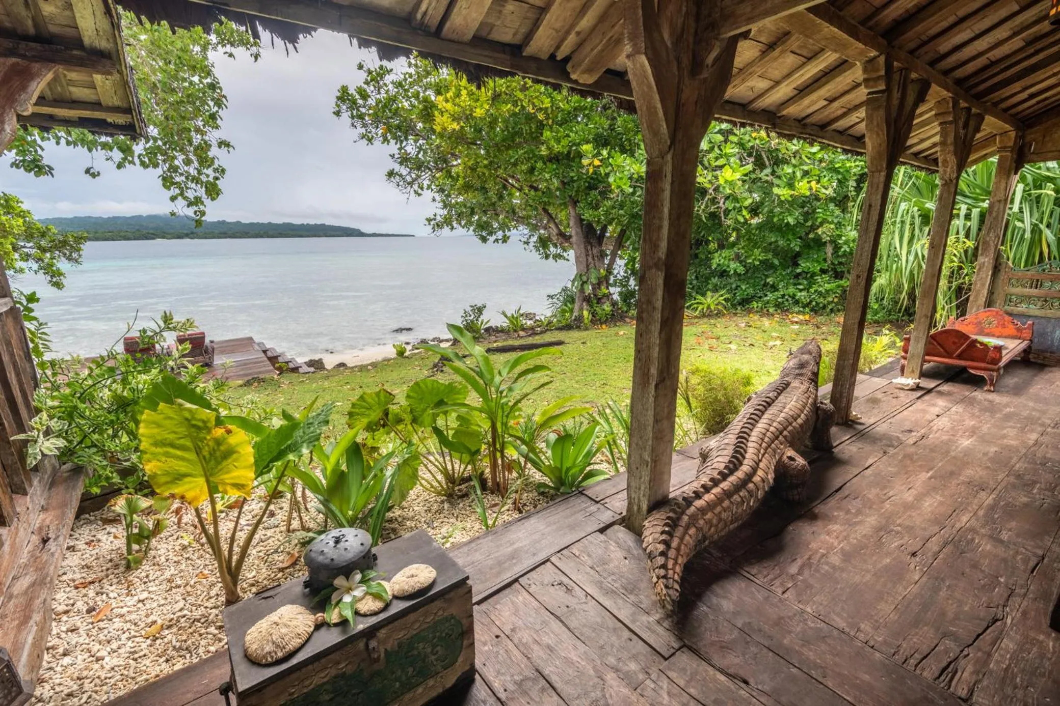 Garden view in Ratua Private Island Resort