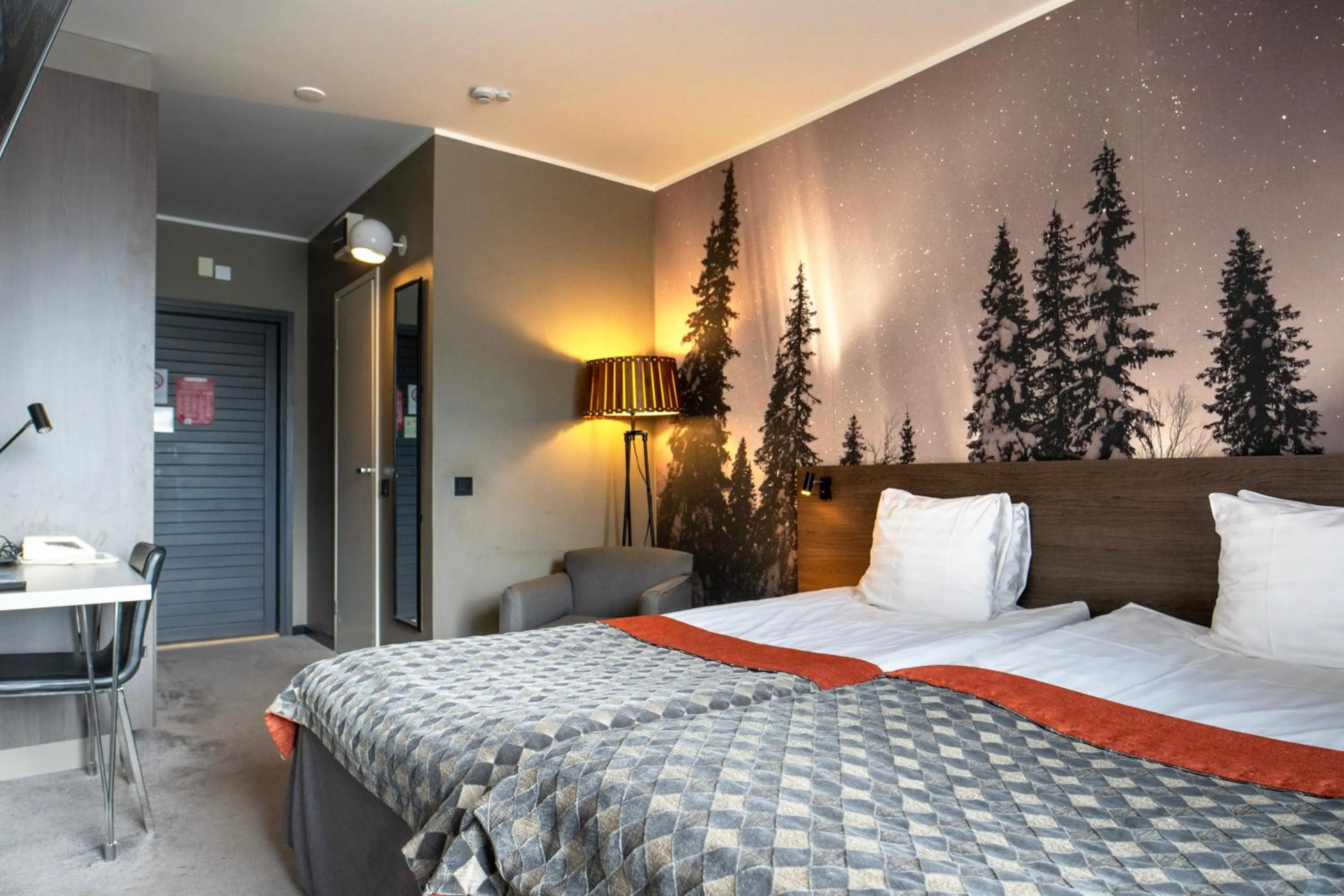 Bedroom, Bed in Hotel Korpilampi