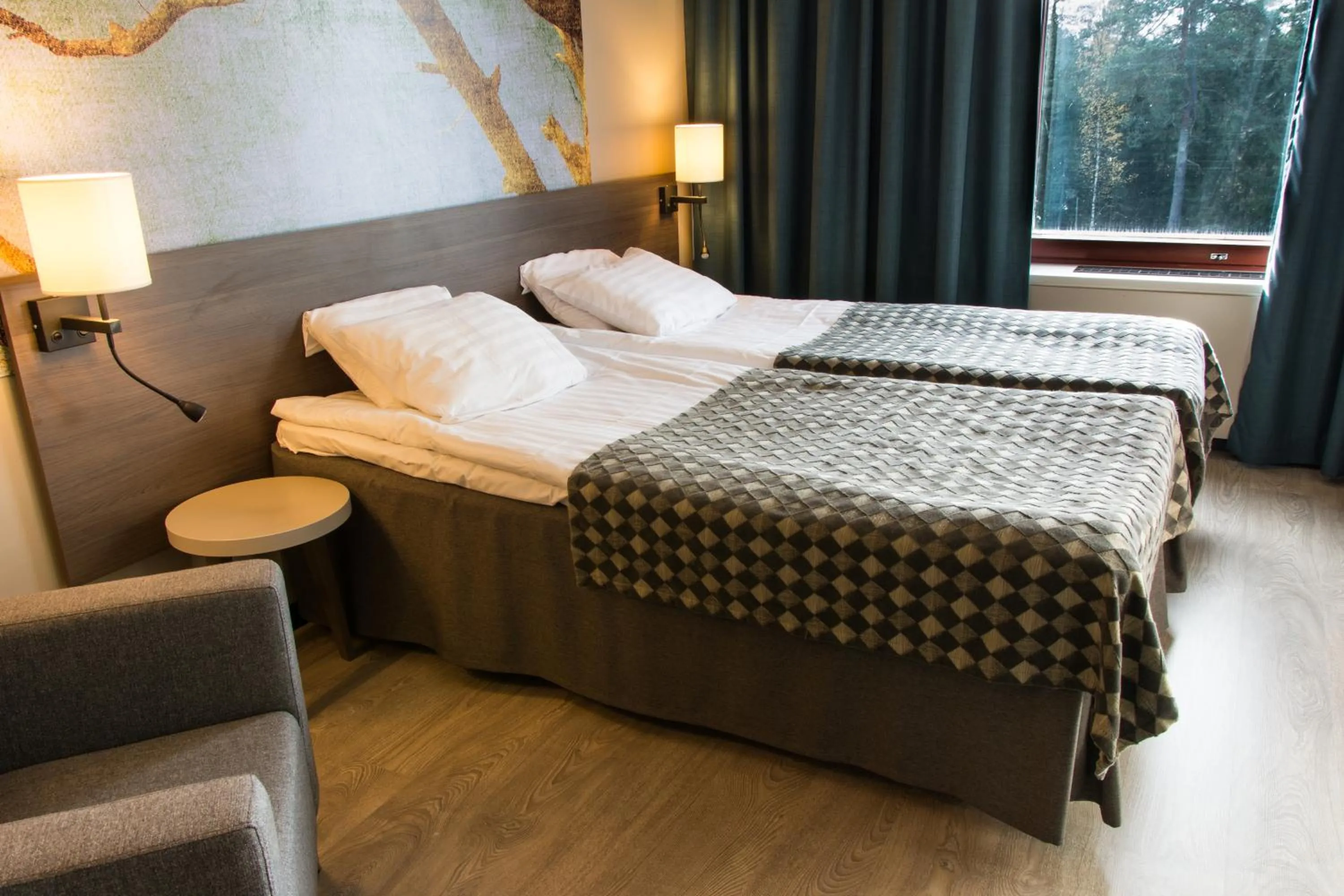 Bedroom, Bed in Hotel Korpilampi