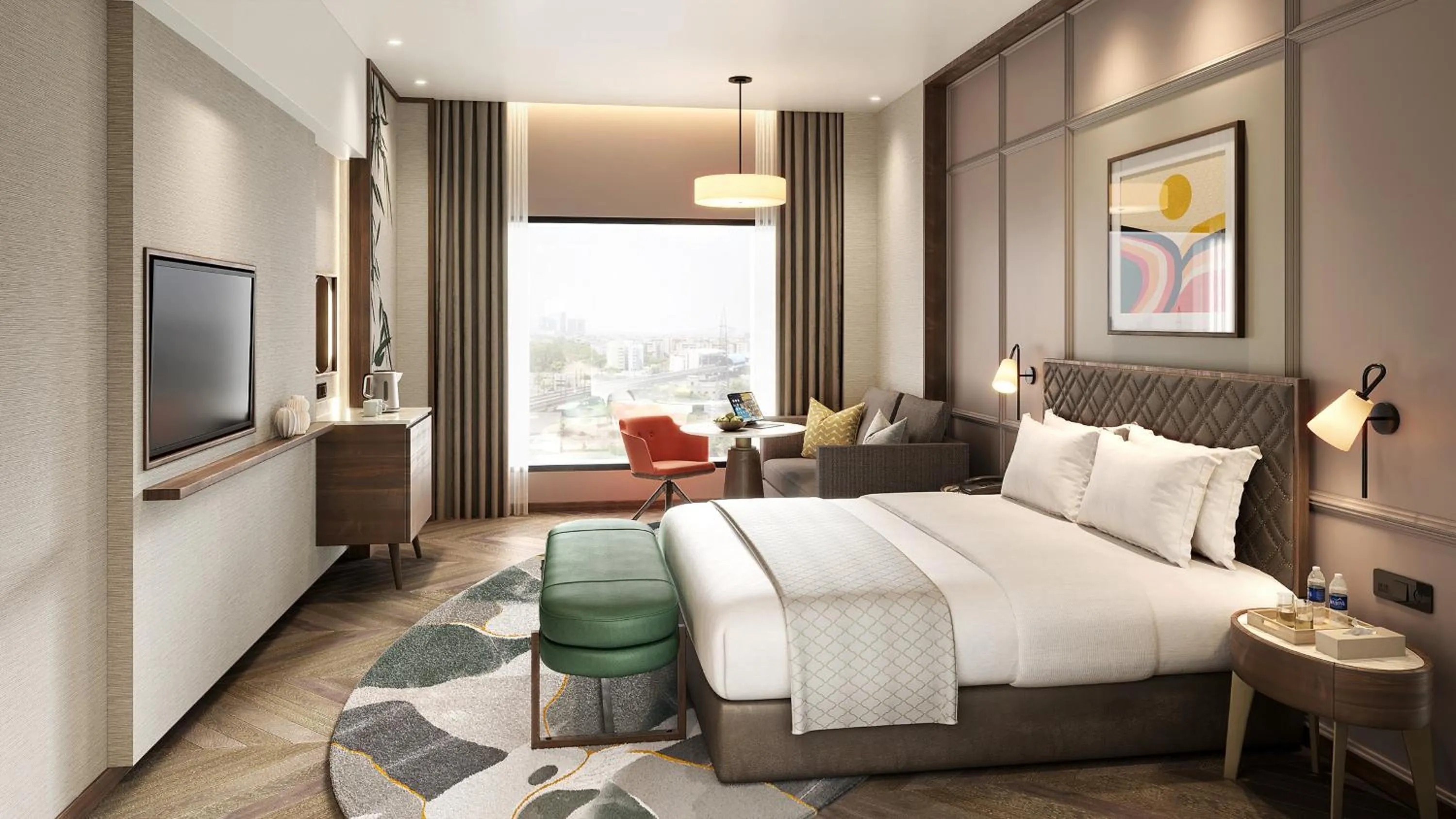 Photo of the whole room, Bed in Holiday Inn New Delhi Mayur Vihar Noida by IHG