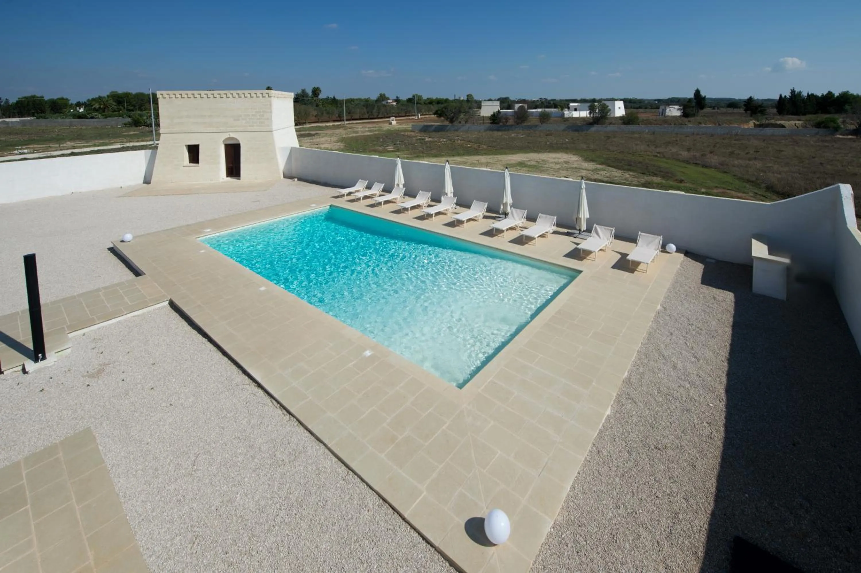 Pool view in Villa Lupia