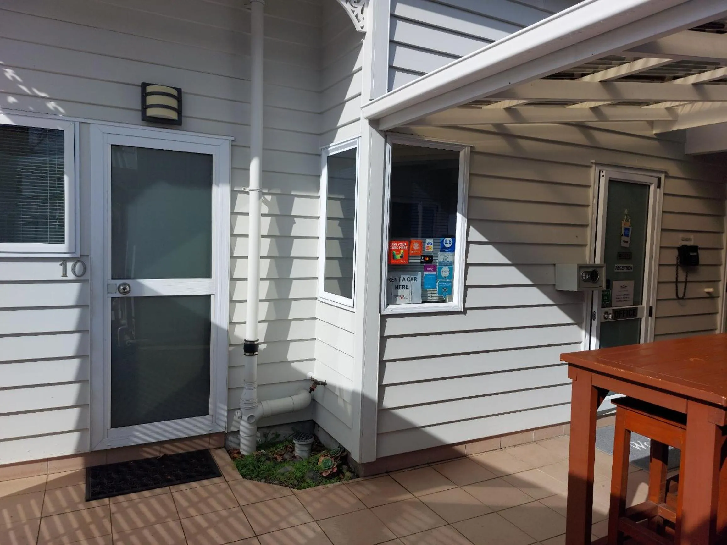 Patio in At Eden Park Motel