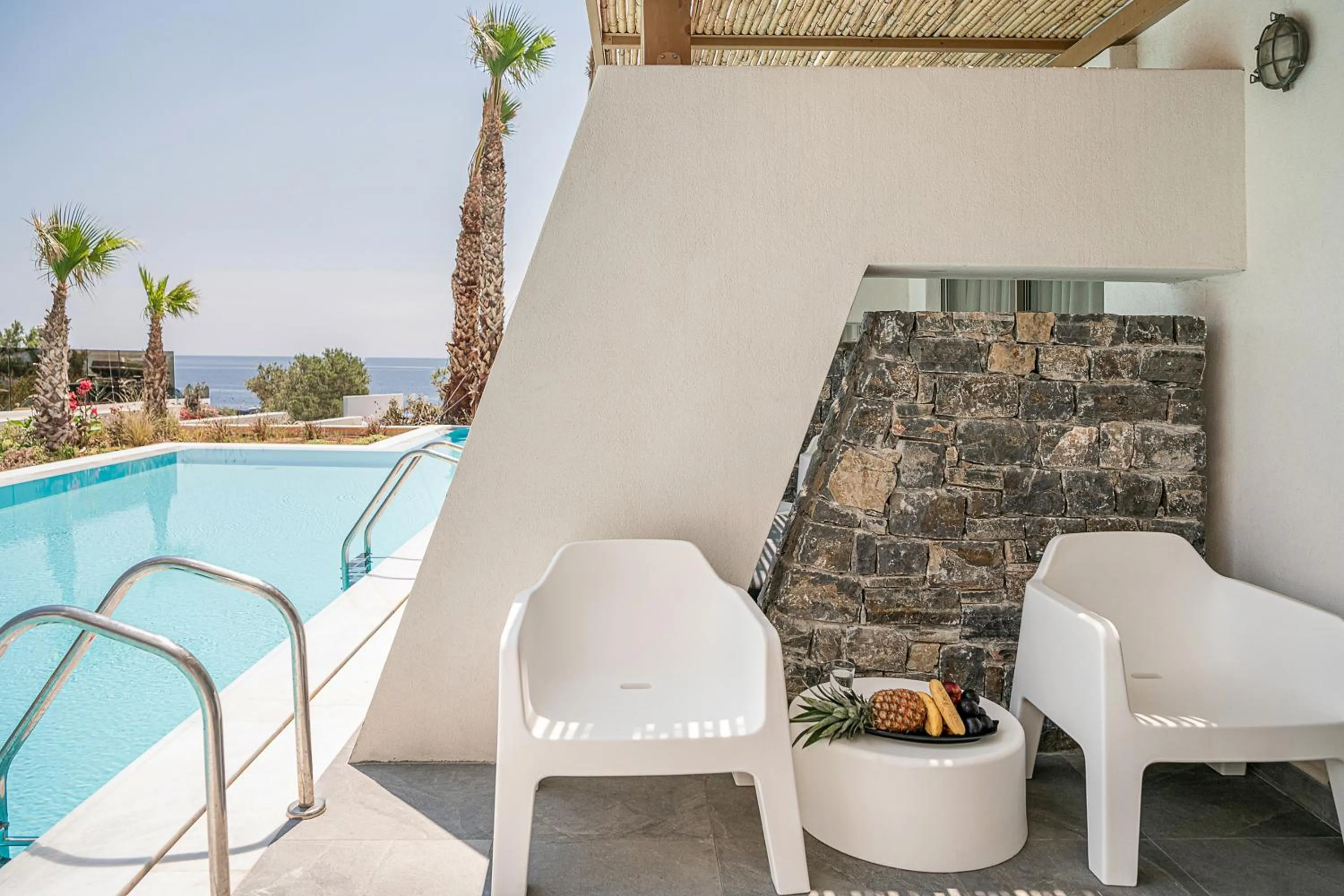 Pool view in Kakkos Bay Hotel and Bungalows