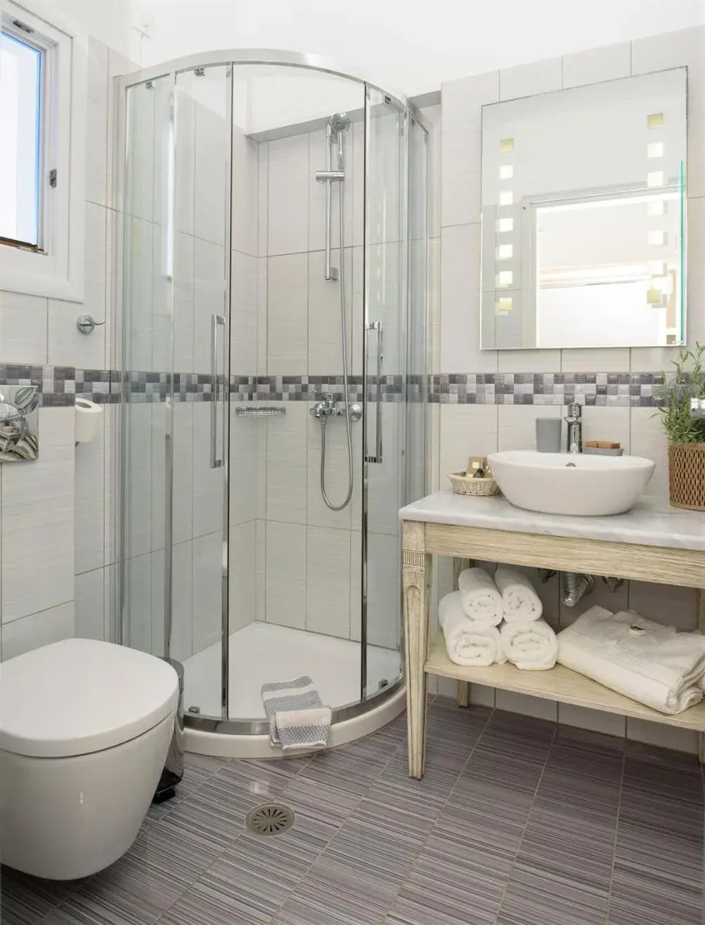 Bathroom in Vigla Hotel Bathroom in Vigla Hotel