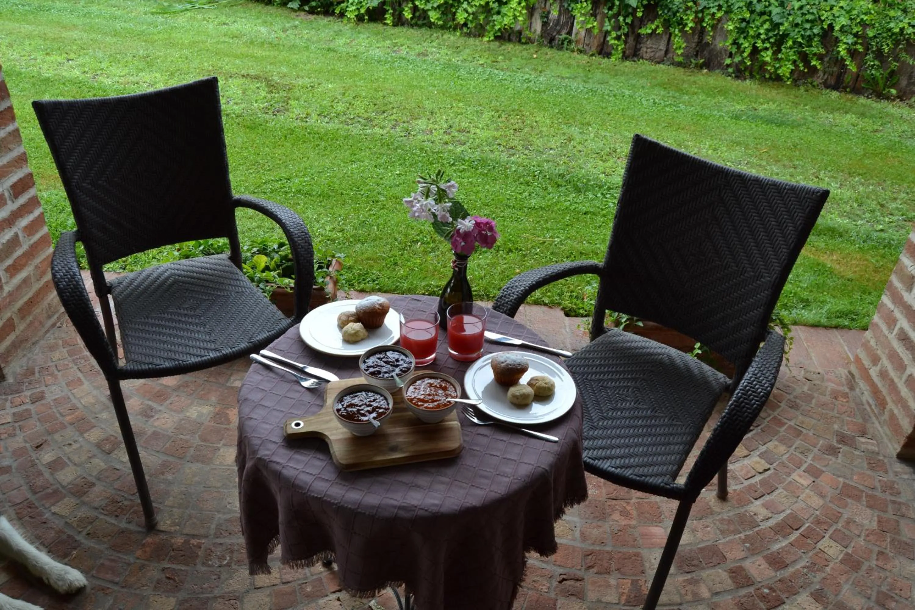 Patio in B&B Il Martin Pescatore