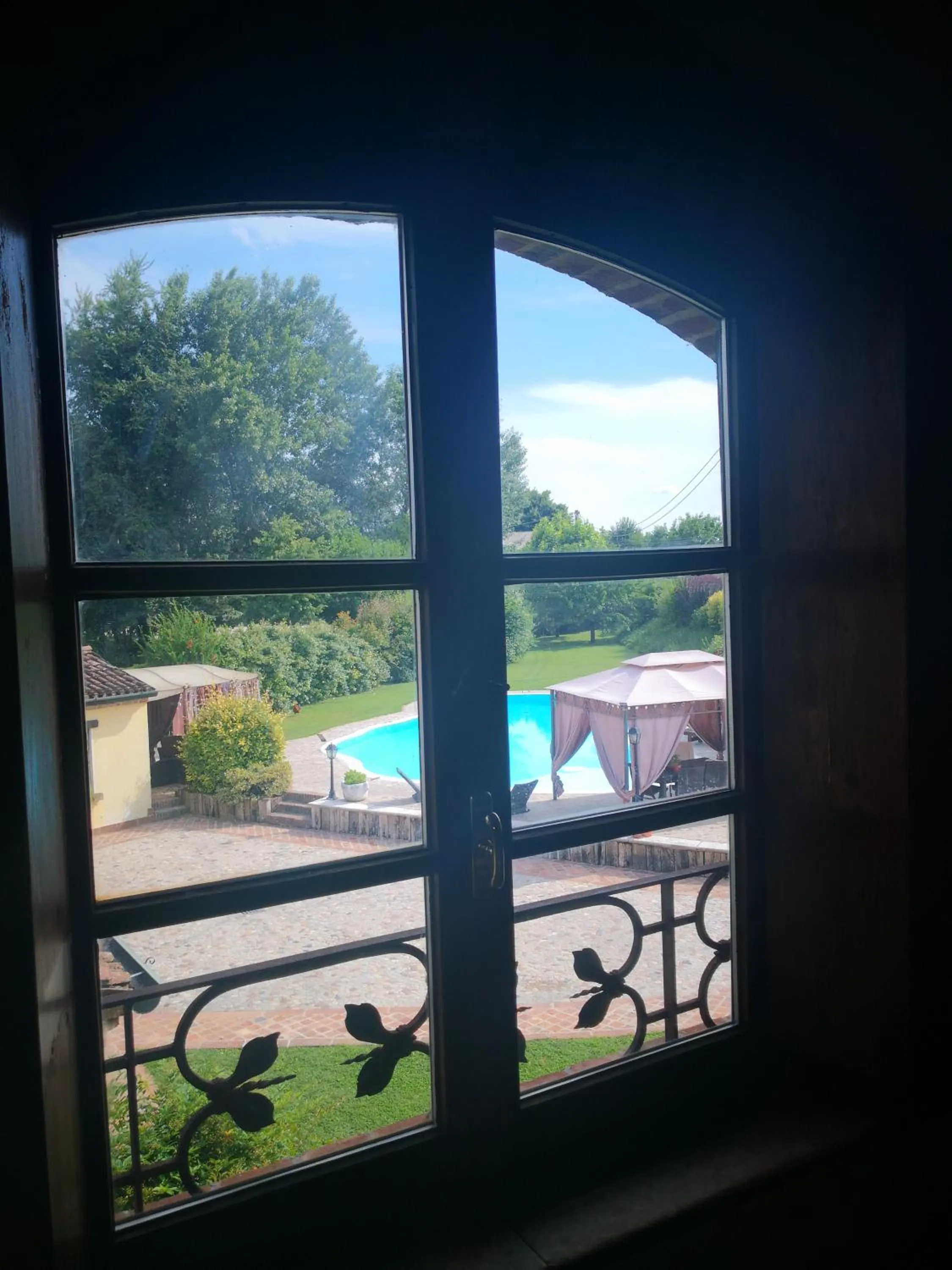 Garden view in B&B Il Martin Pescatore