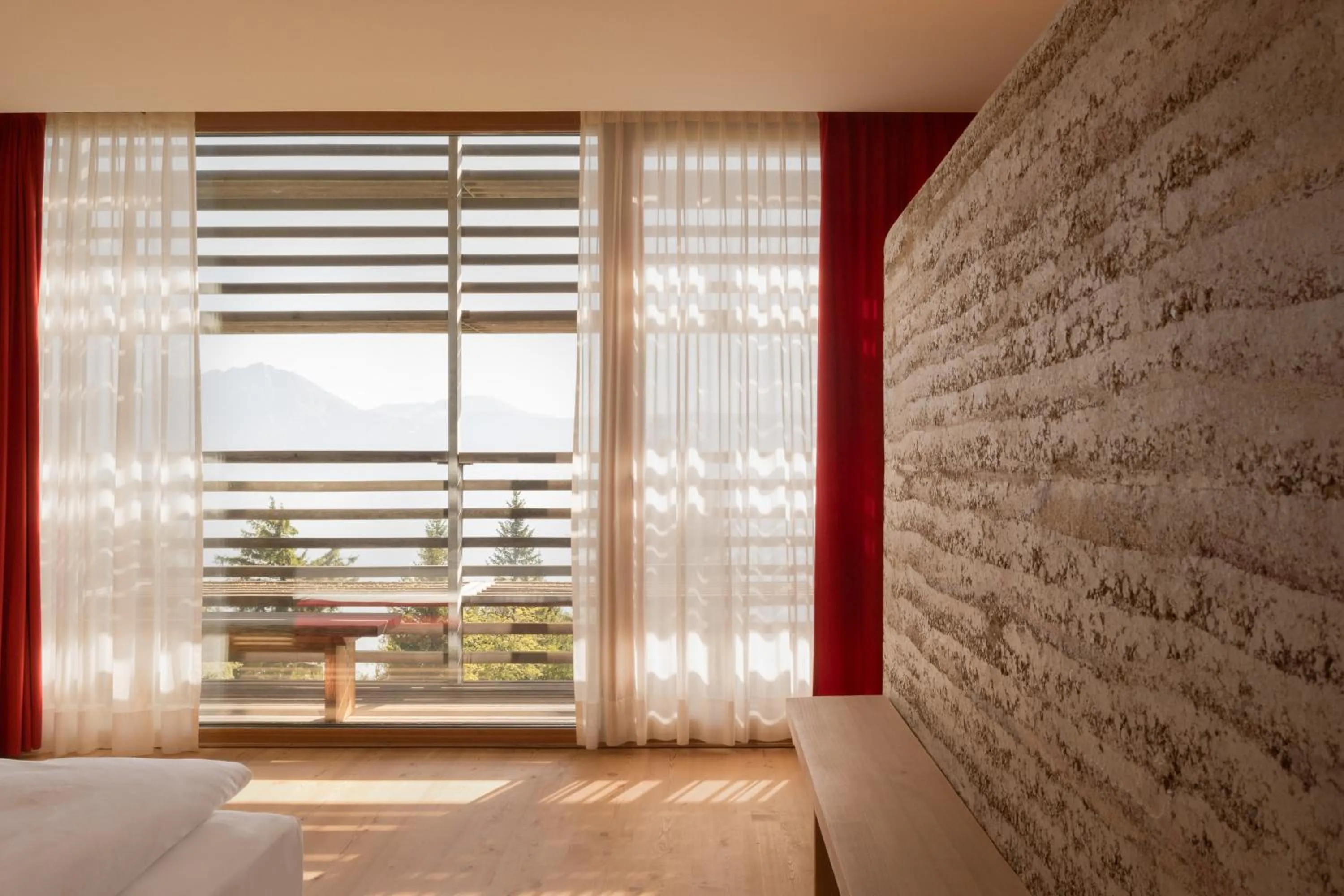 View (from property/room), Bed in Vigilius Mountain Resort