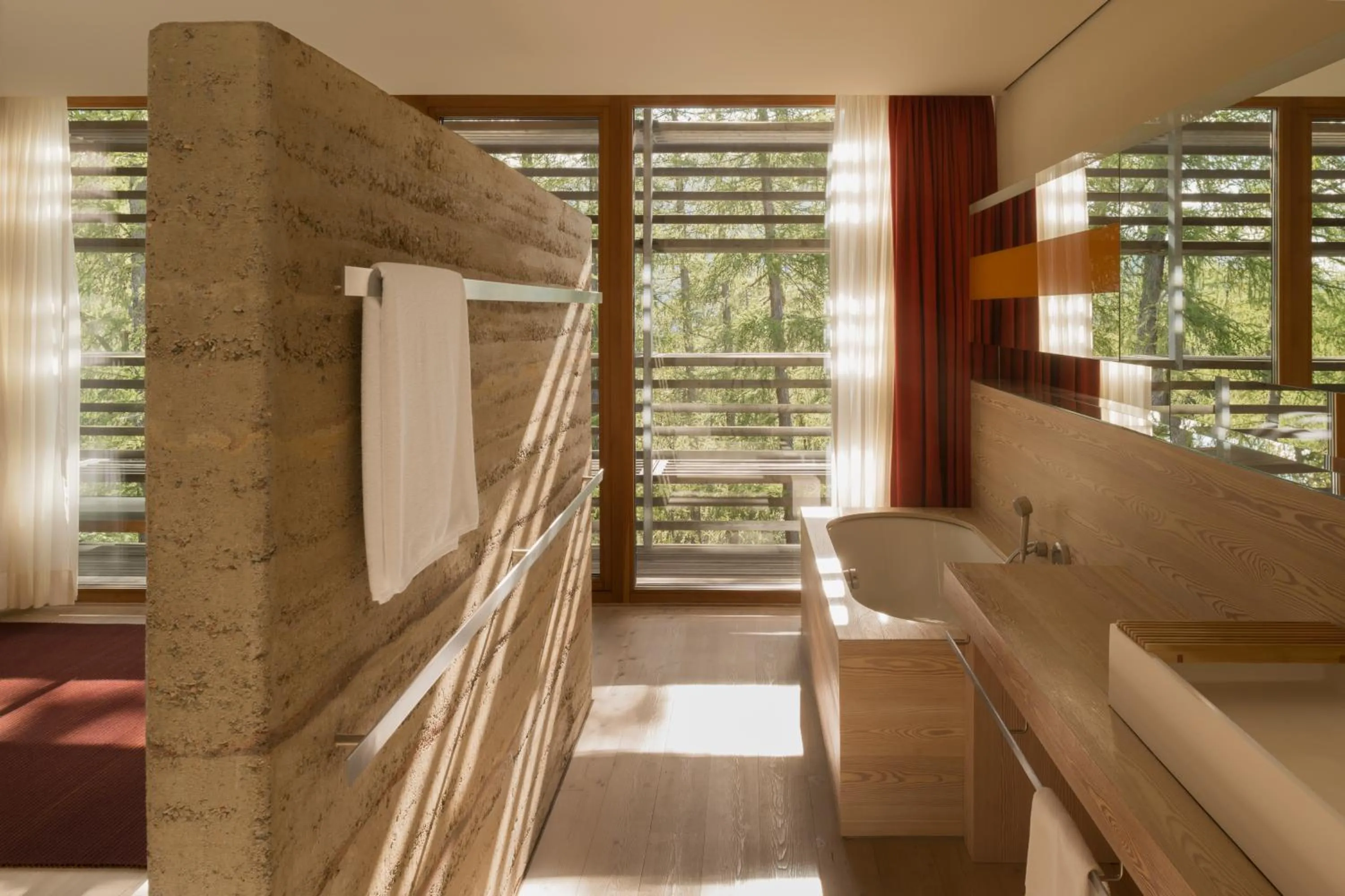 Bathroom in Vigilius Mountain Resort
