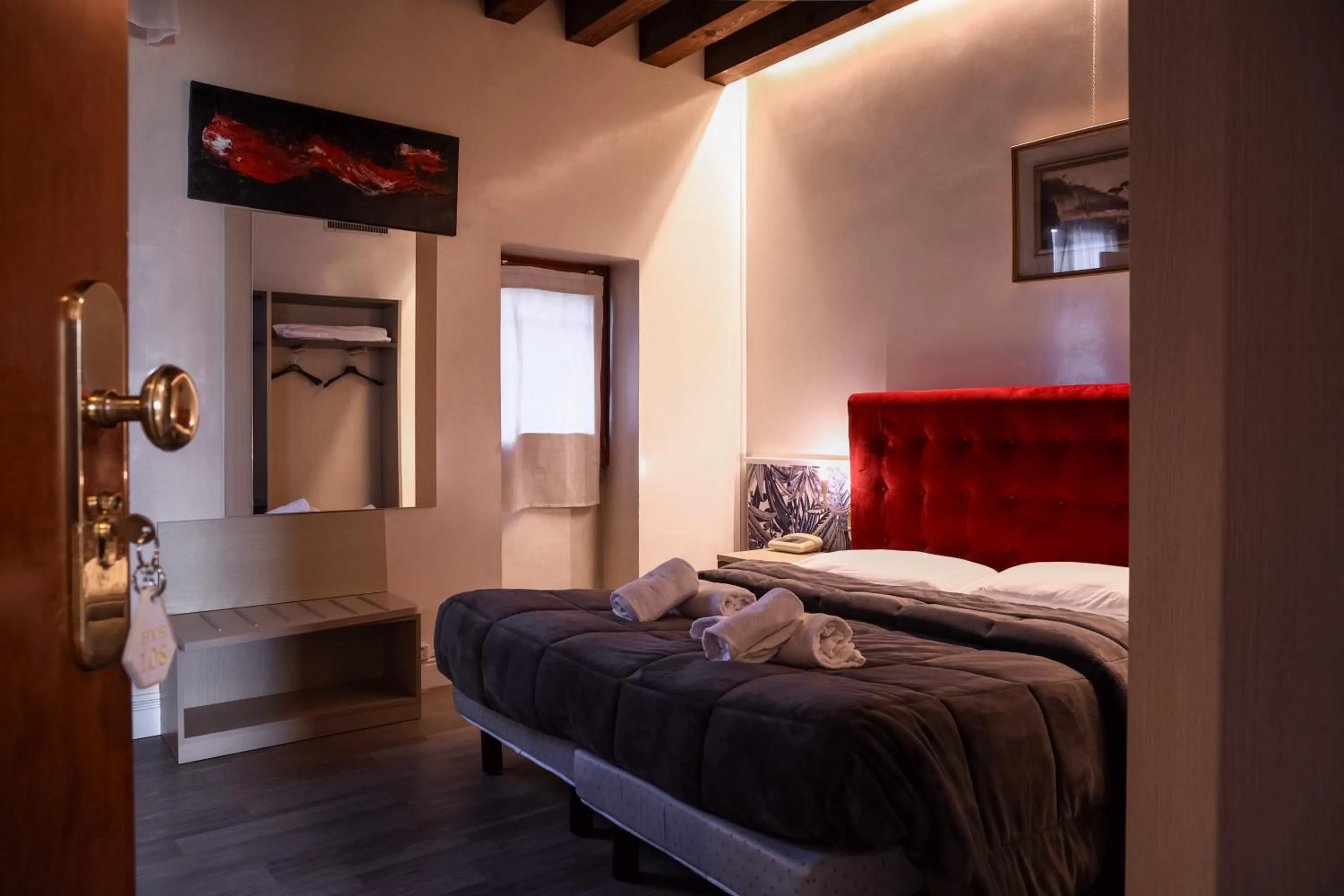 Bed in Hotel Villa Sara