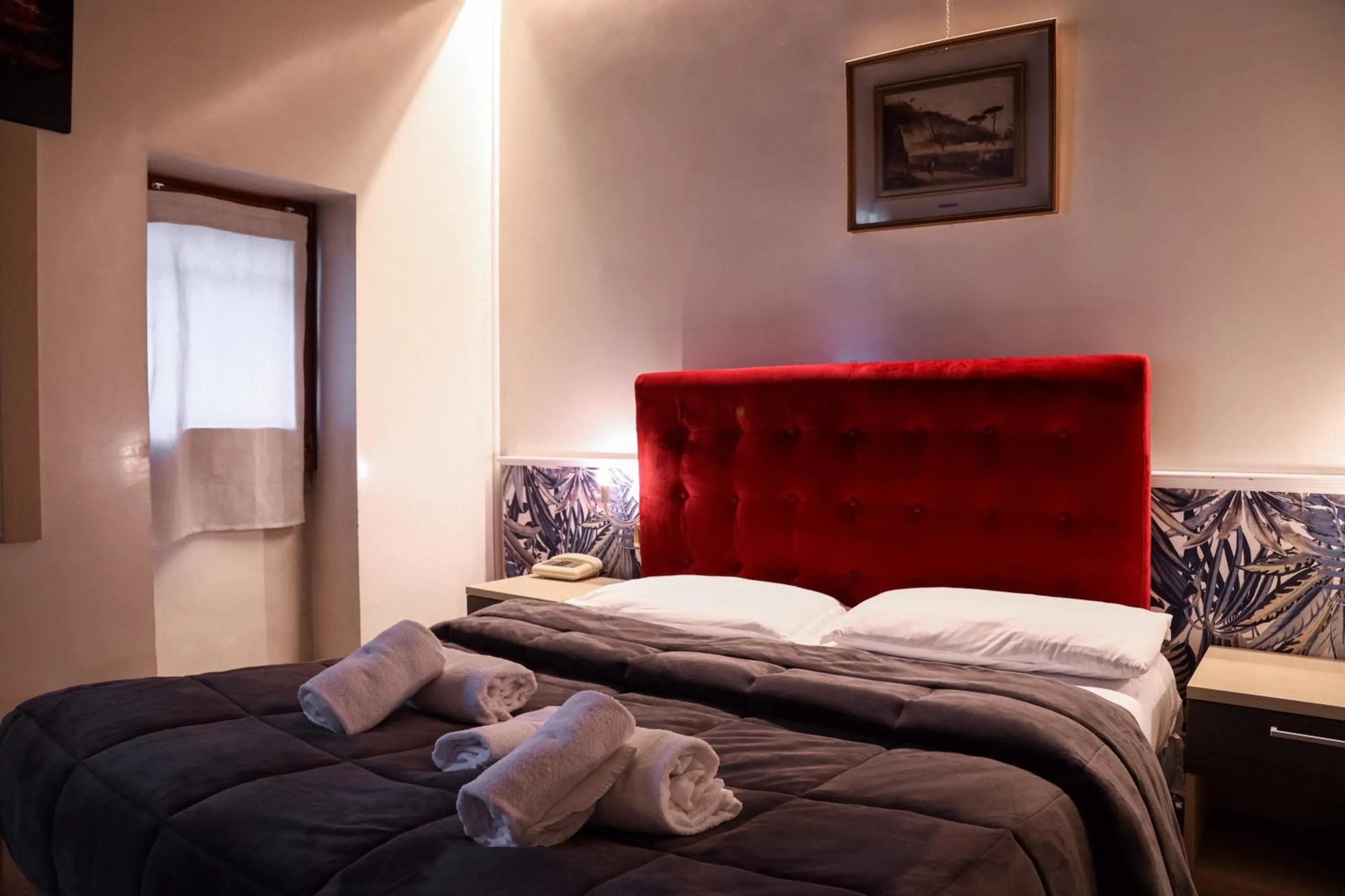 Bed in Hotel Villa Sara