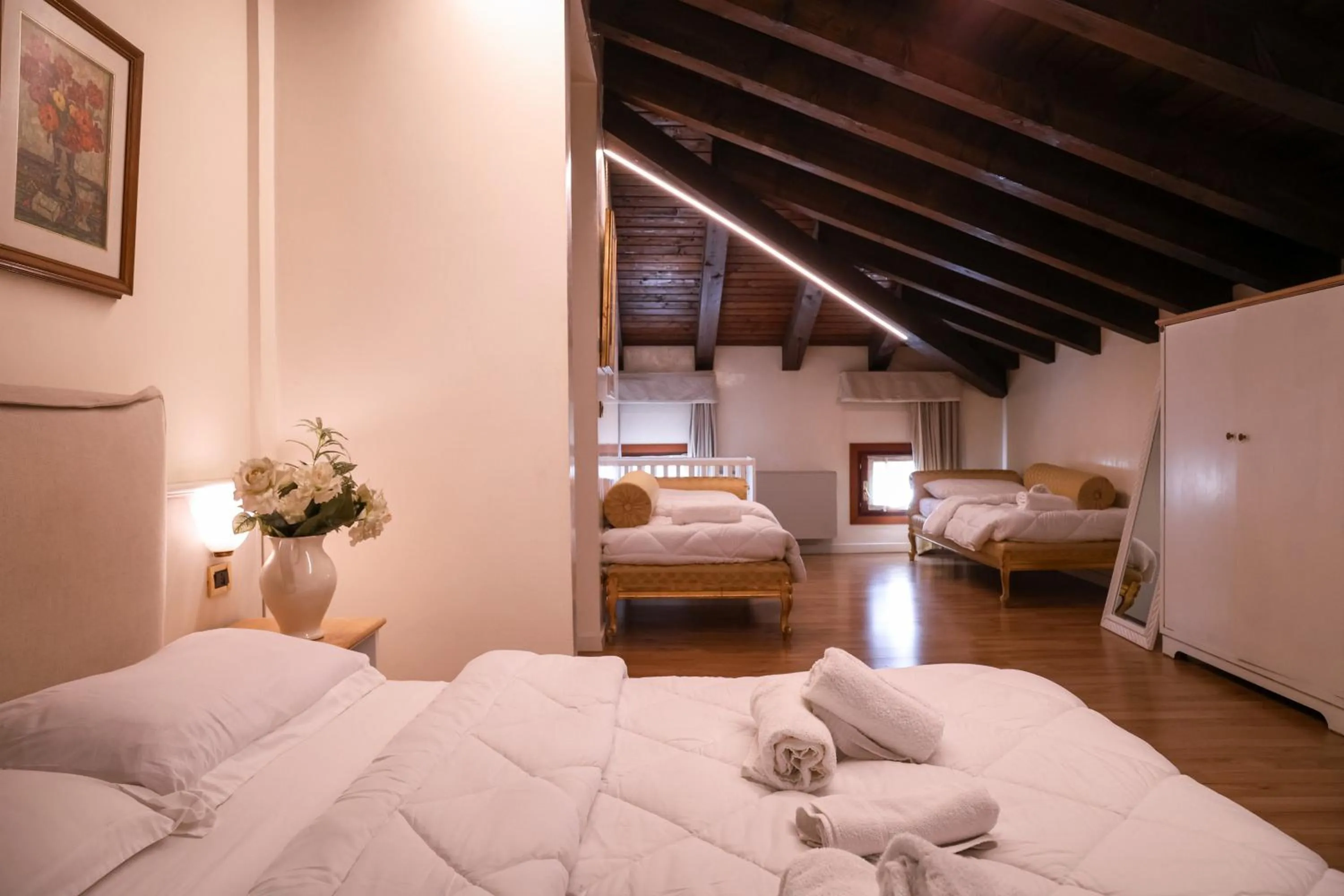 Bed in Hotel Villa Sara