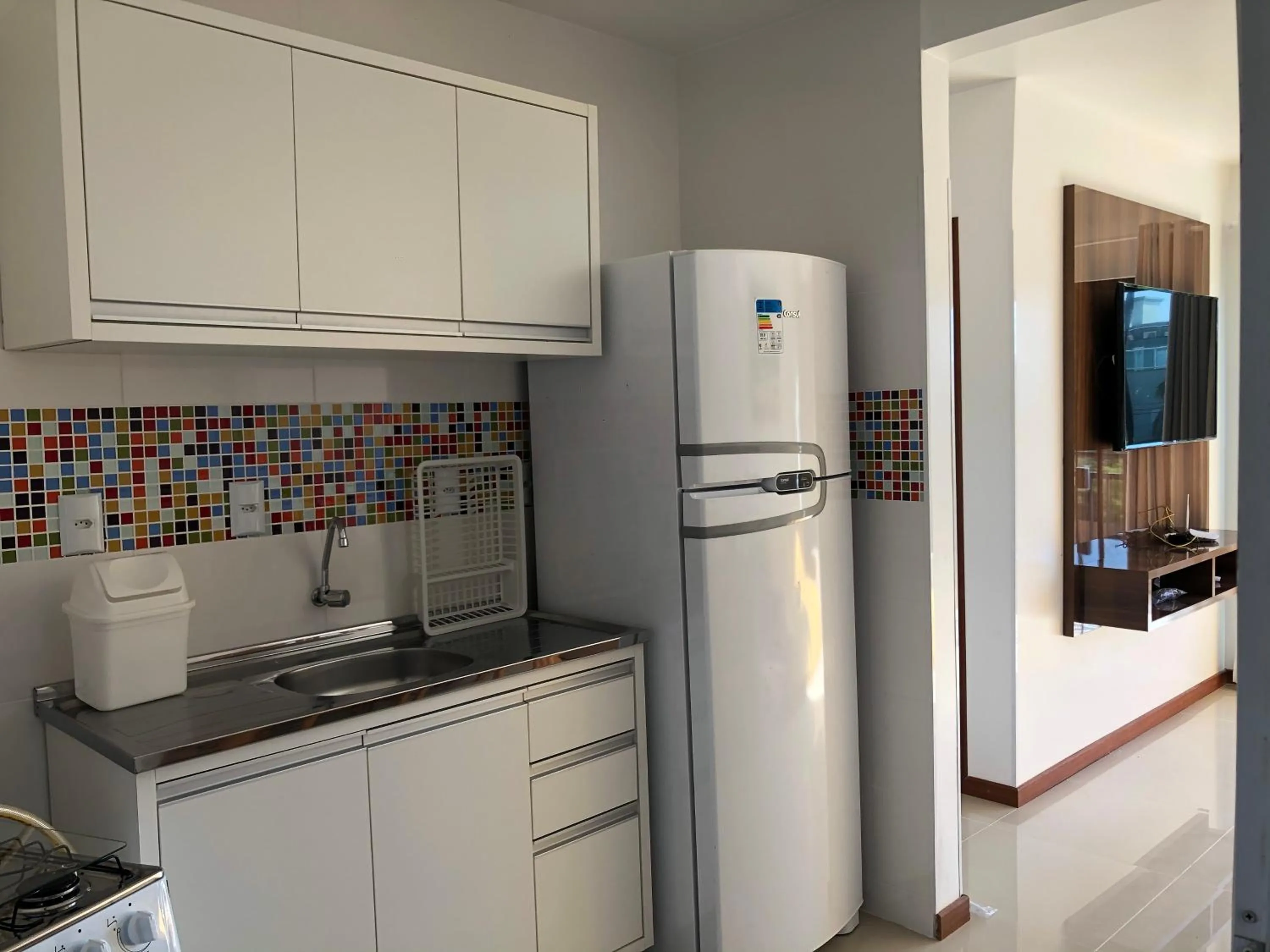 Communal kitchen in Residencial De Aluguel