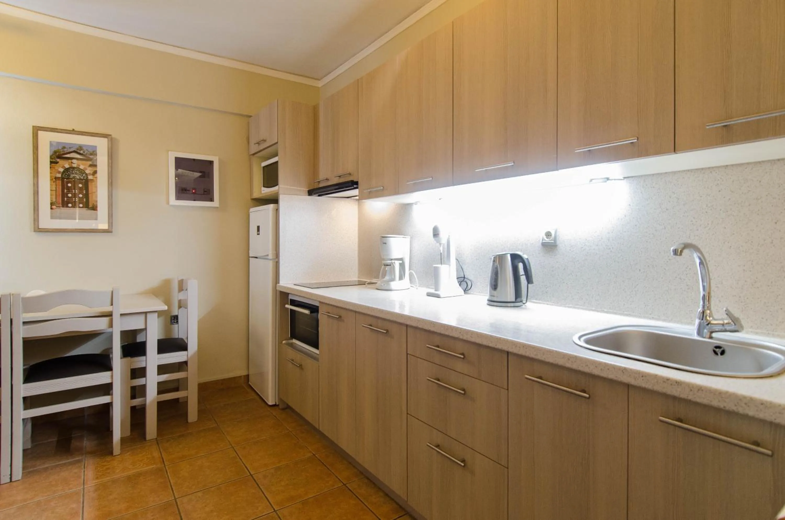 Kitchen or kitchenette in Plaka Studios