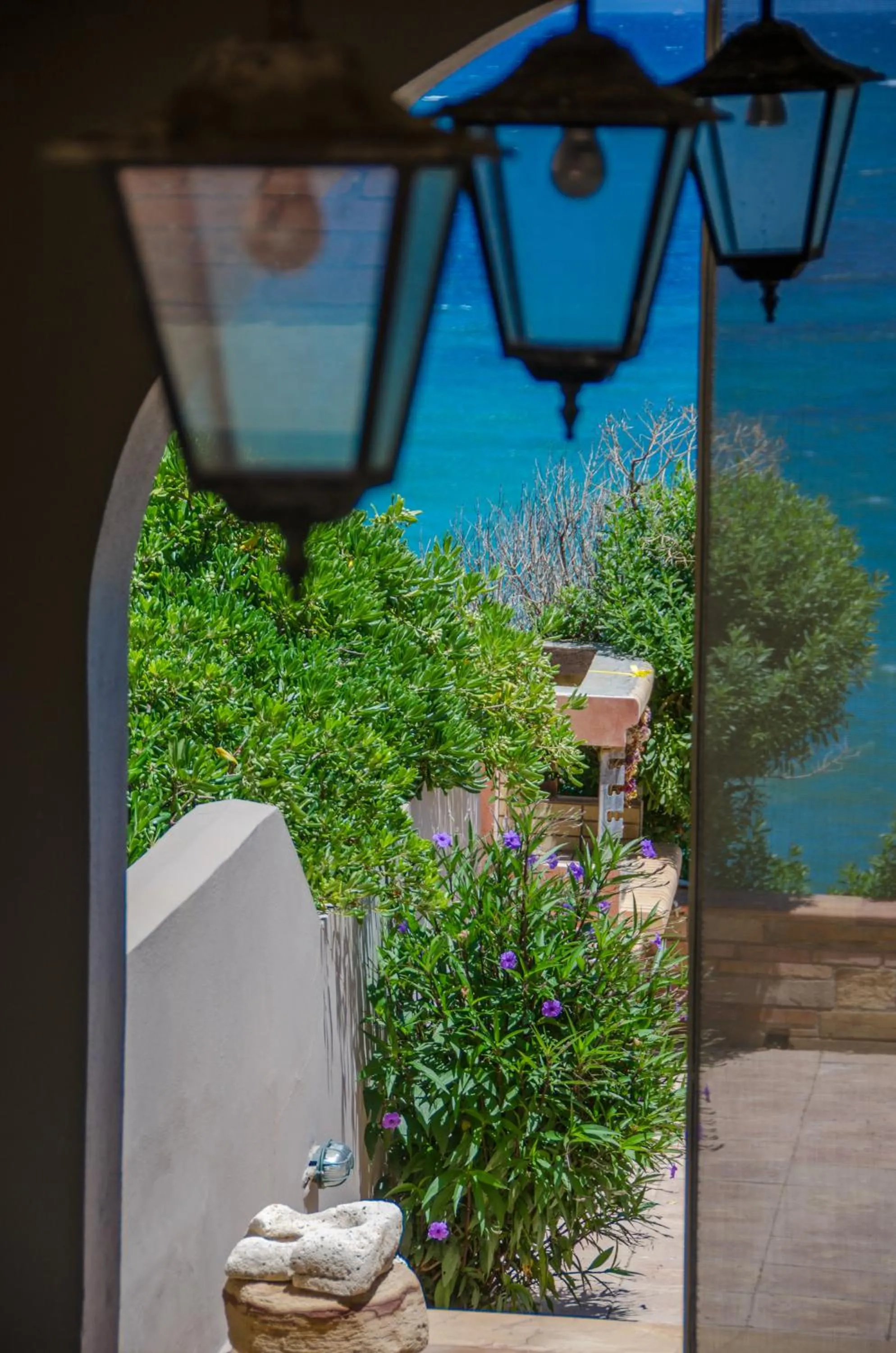 Garden view in Plaka Studios