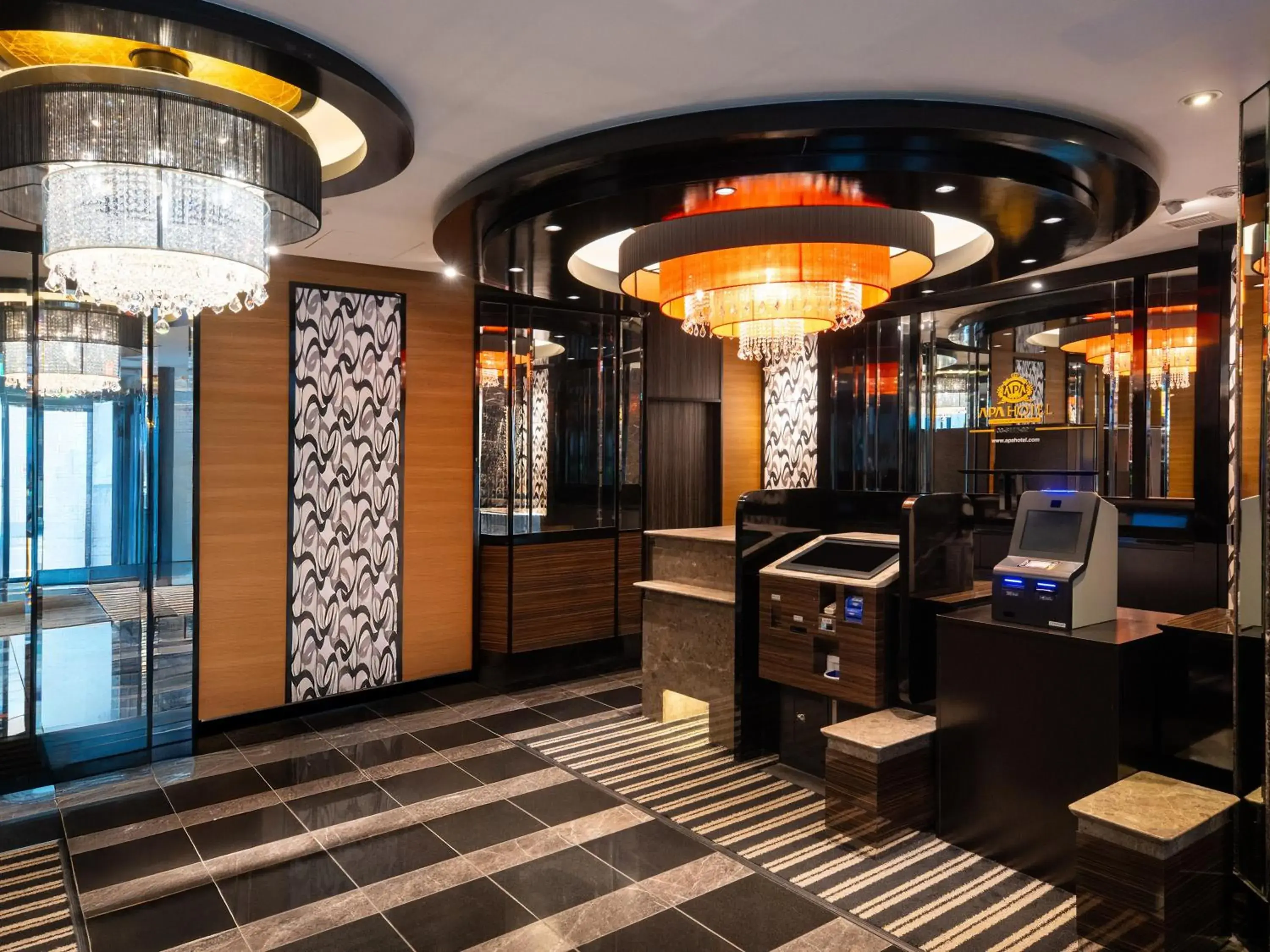 Lobby or reception in APA Hotel Hatchobori Shintomicho Lobby or reception in APA Hotel Hatchobori Shintomicho