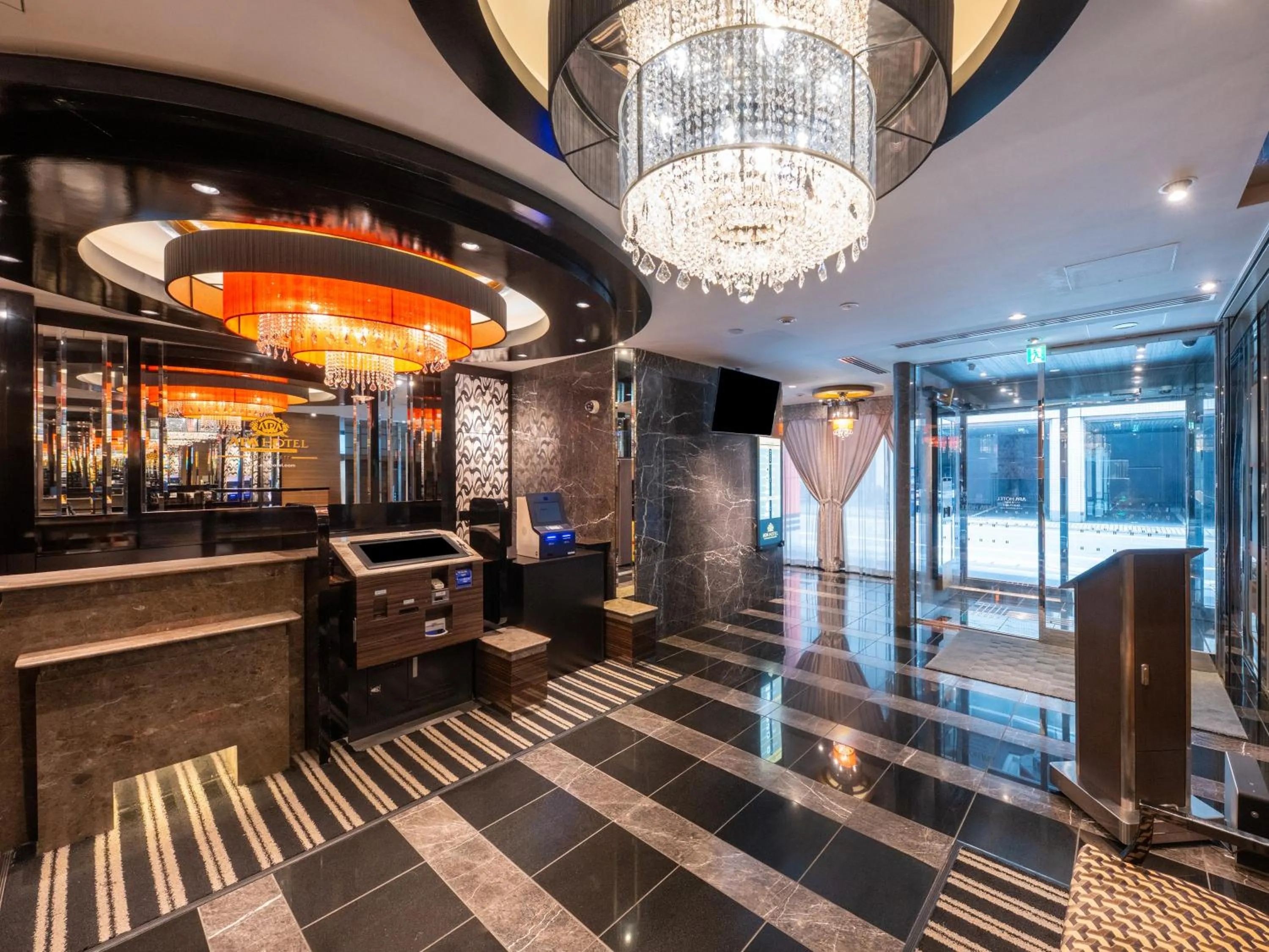 Lobby or reception in APA Hotel Hatchobori Shintomicho