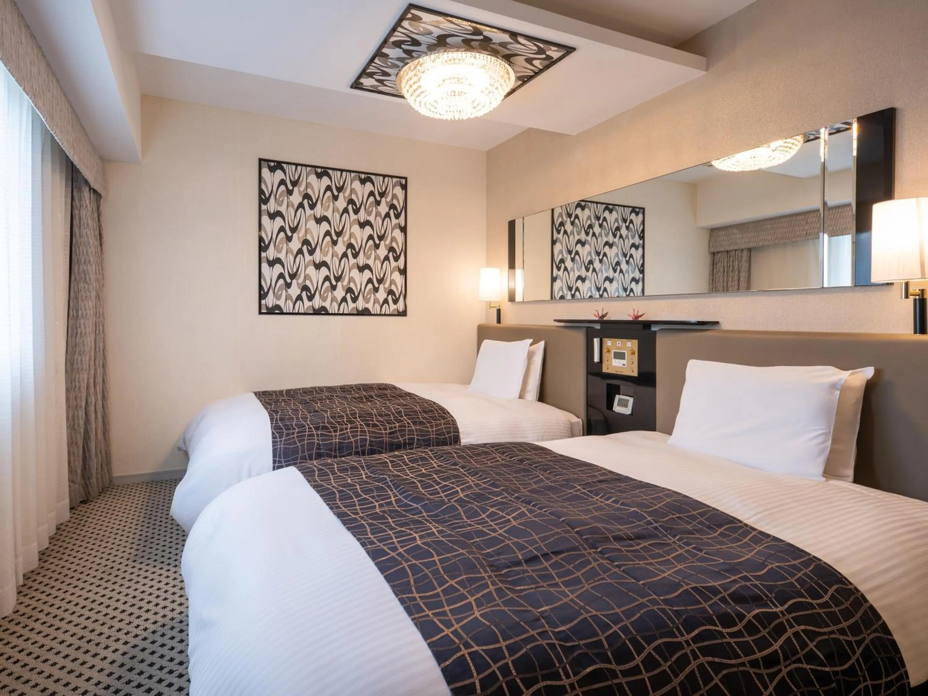 Photo of the whole room, Bed in APA Hotel Hatchobori Shintomicho