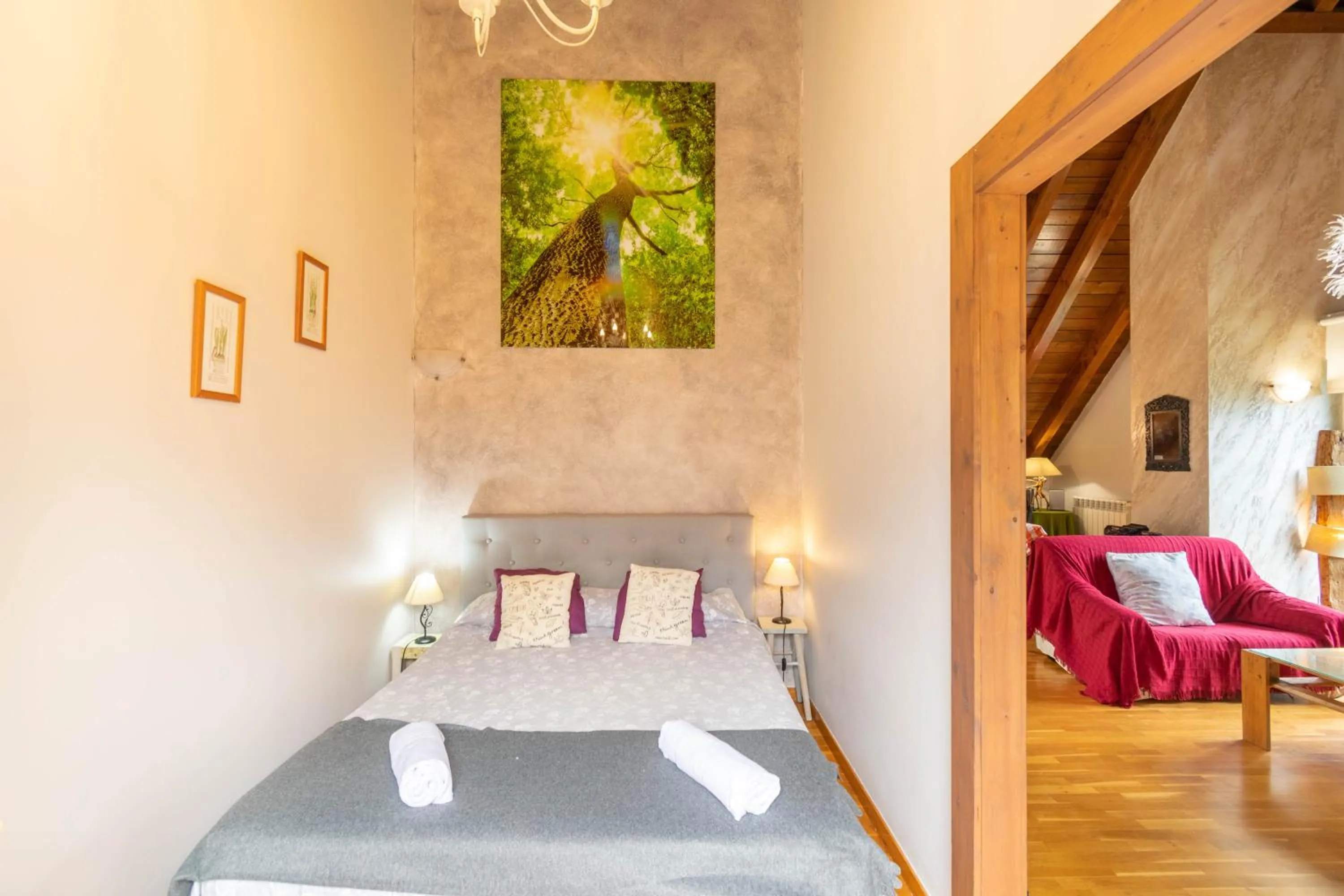 Bed in Casa Ferran, amplias habitaciones y apartamentos de montaña