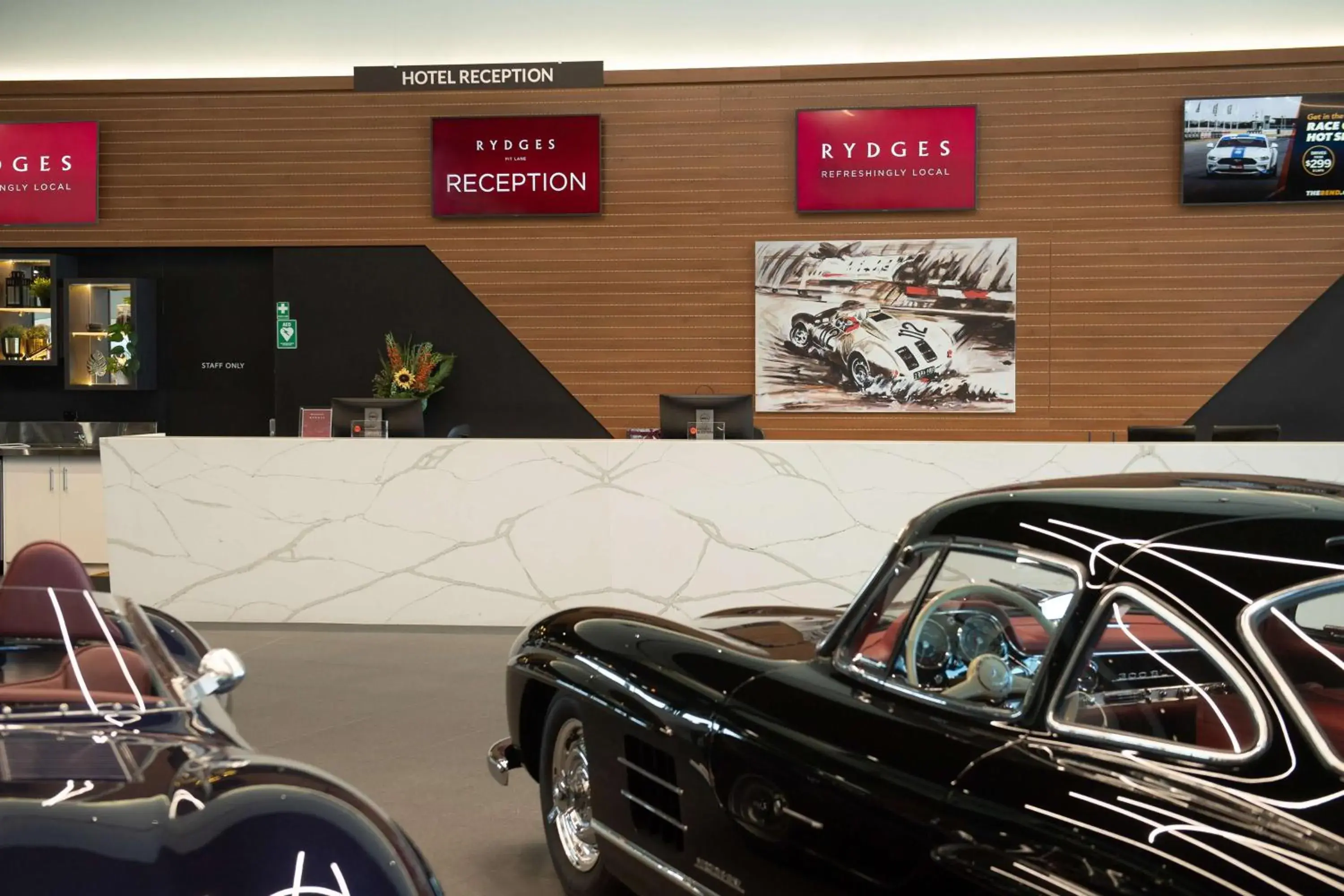 Lobby or reception in Rydges Pit Lane Lobby or reception in Rydges Pit Lane