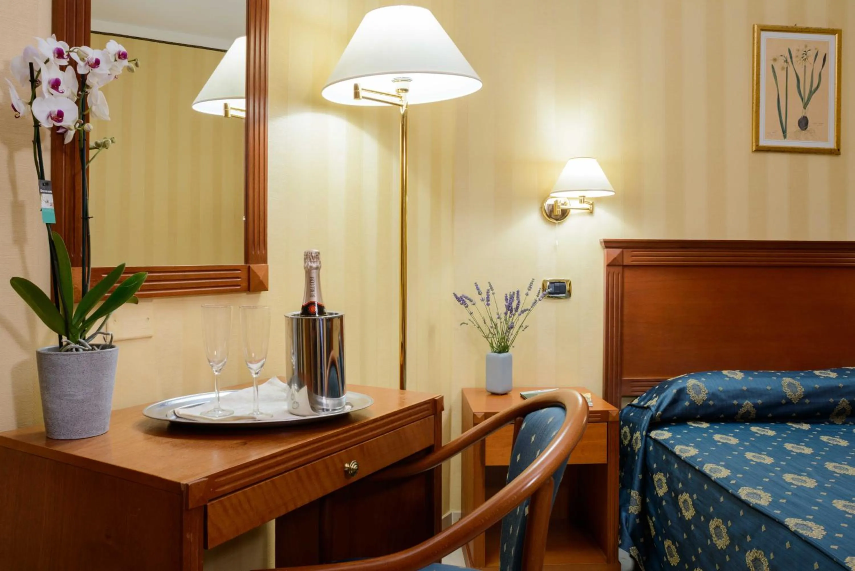 Bed in Hotel Hermitage