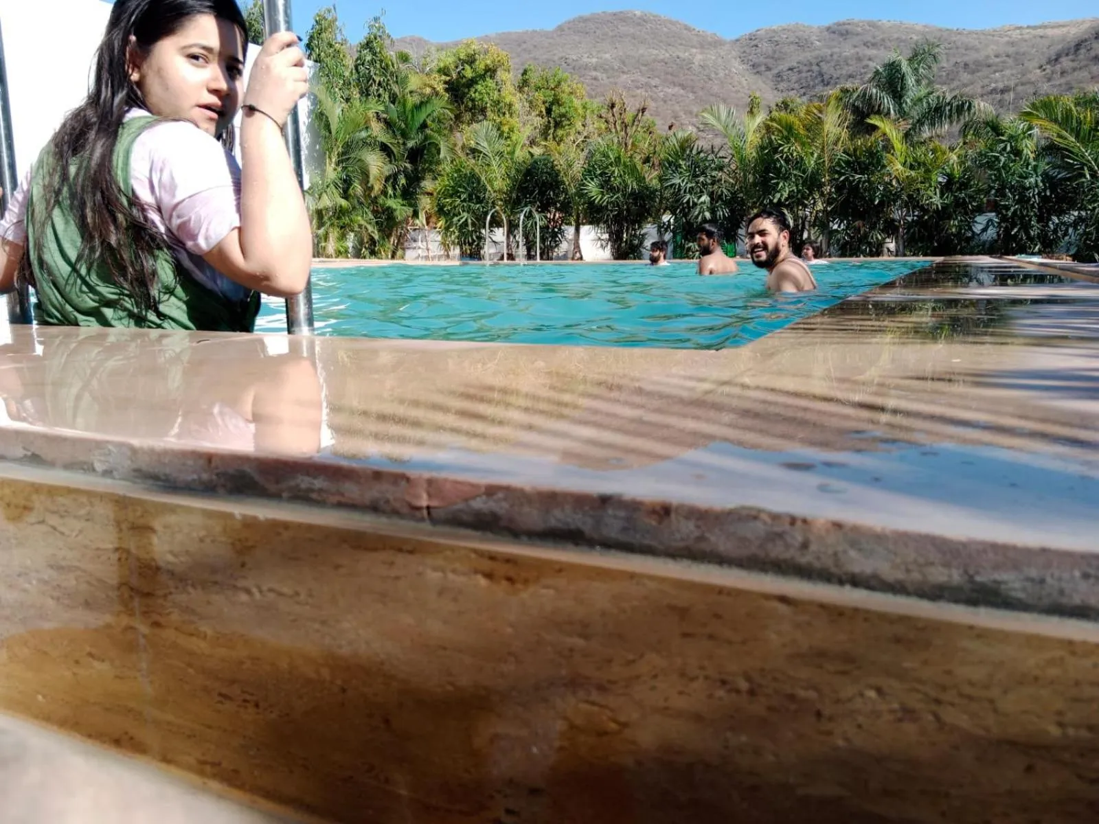Swimming pool in Aravali Hills Resort