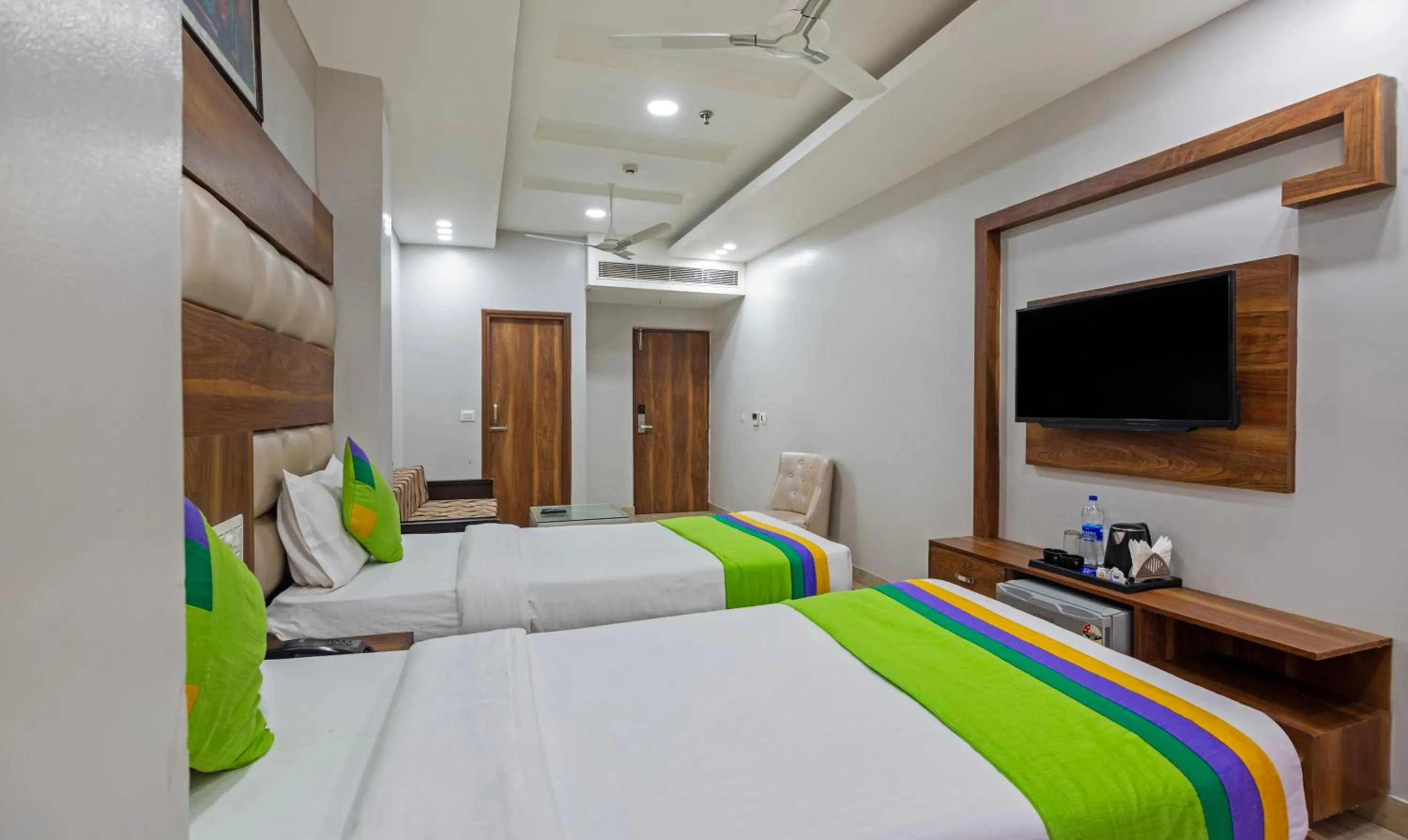 Bedroom, Bed in Treebo JD Residency Mohali