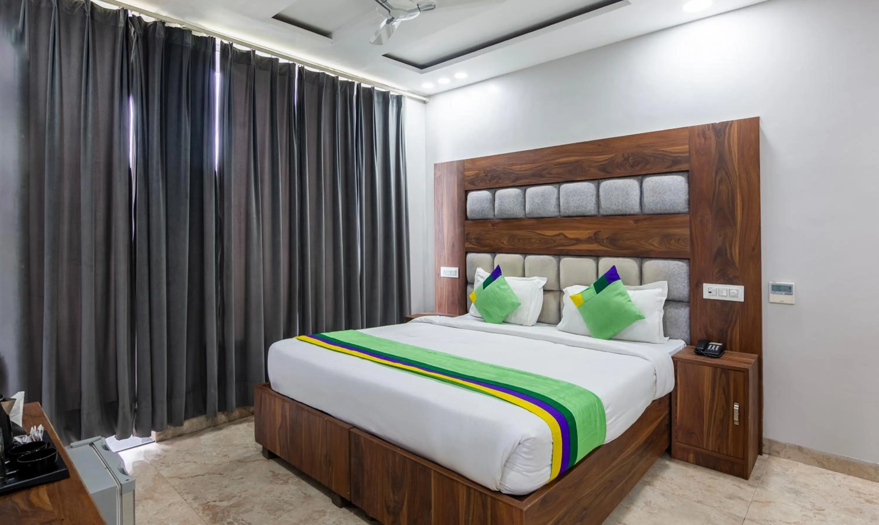 Bedroom, Bed in Treebo JD Residency Mohali