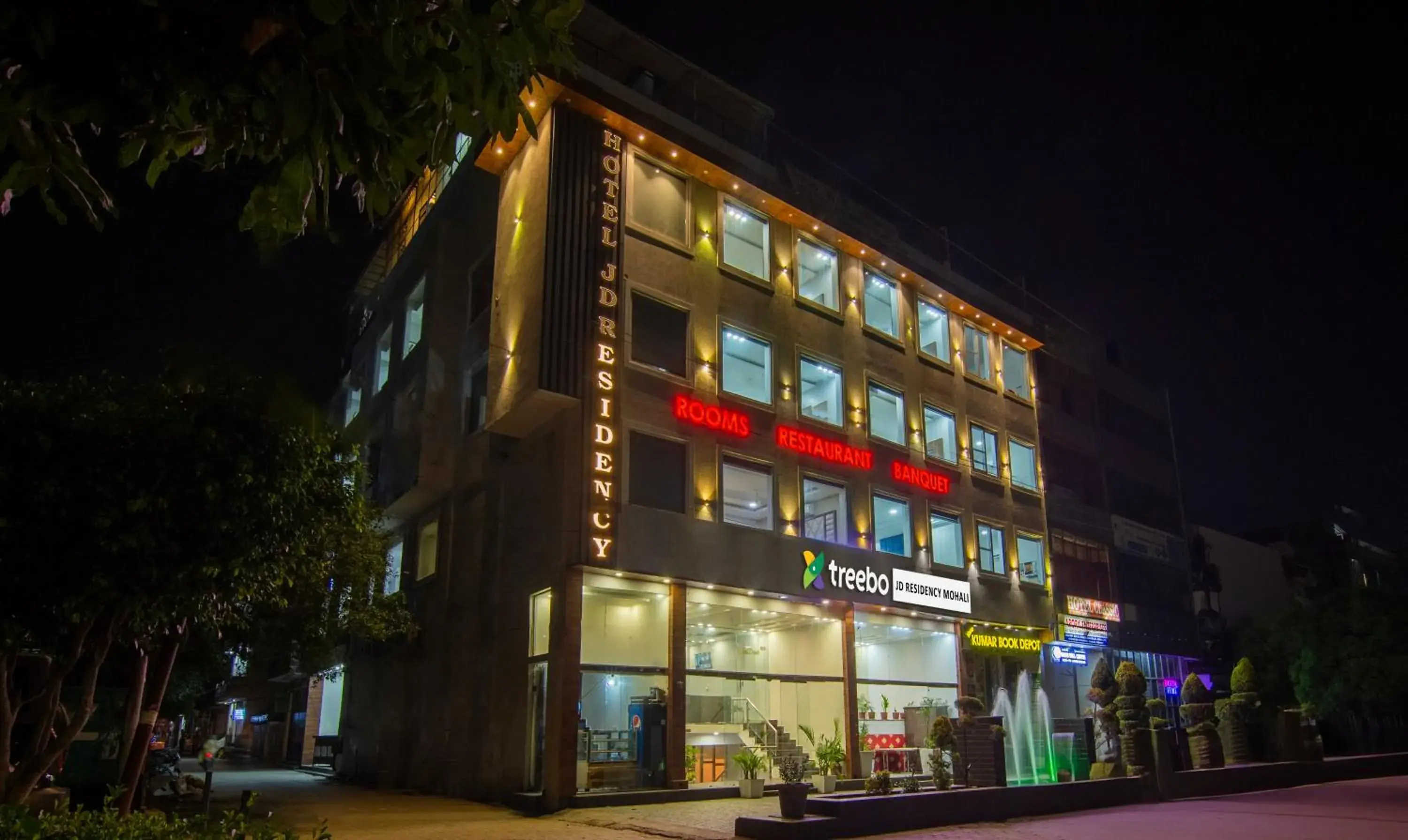 Property building in Treebo JD Residency Mohali Property building in Treebo JD Residency Mohali