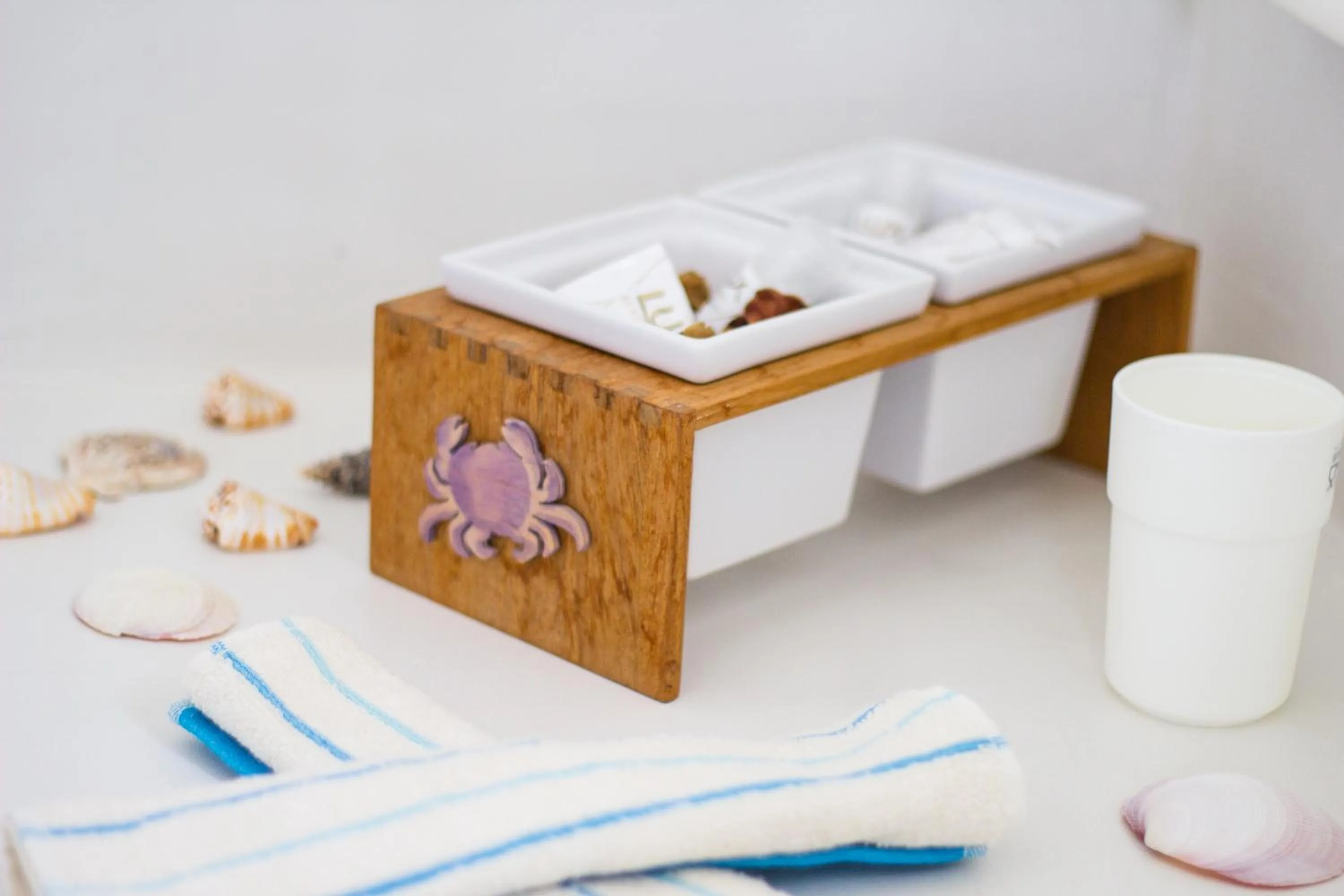 Decorative detail in Aspasia Luxury Apartments