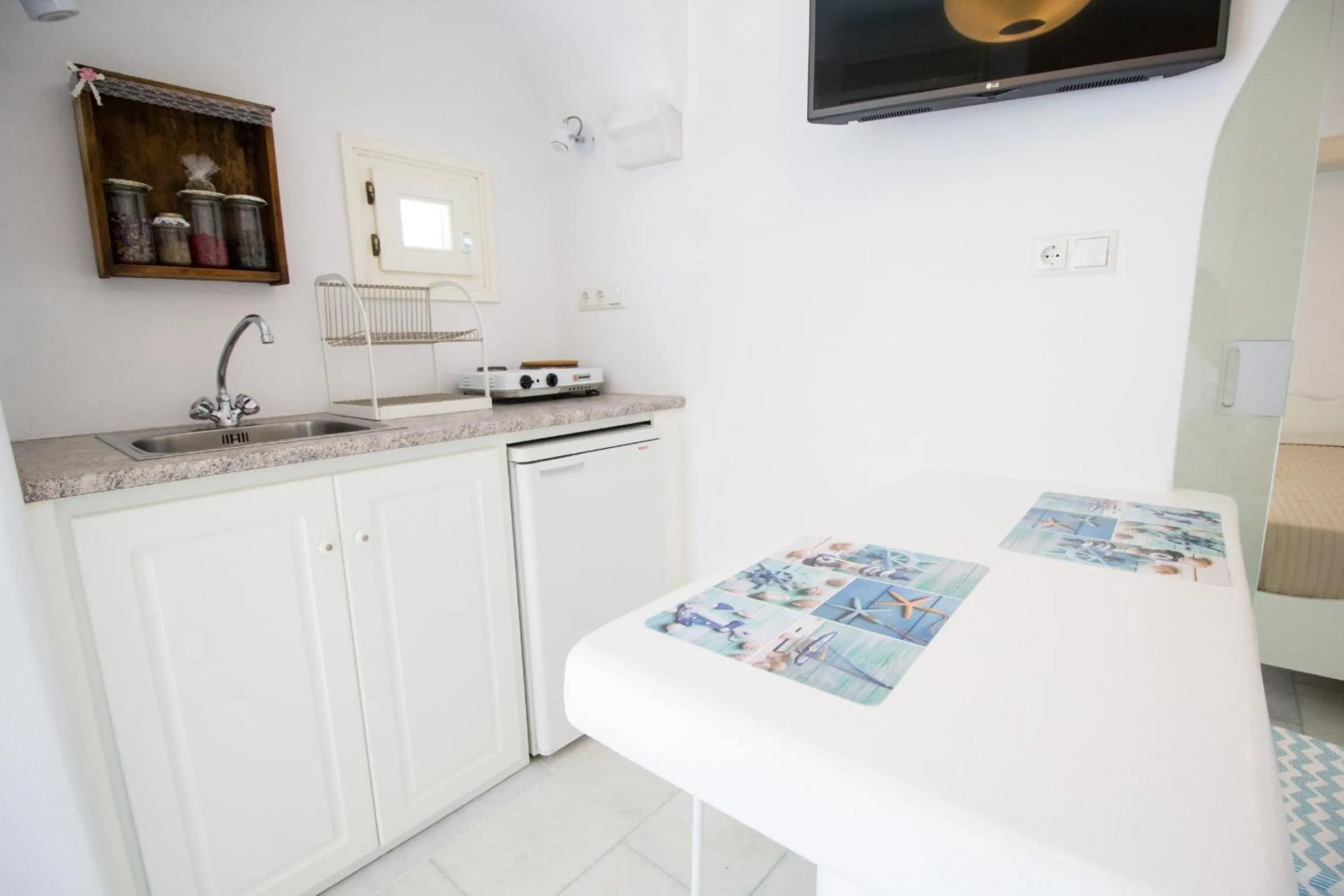 Kitchen or kitchenette in Aspasia Luxury Apartments
