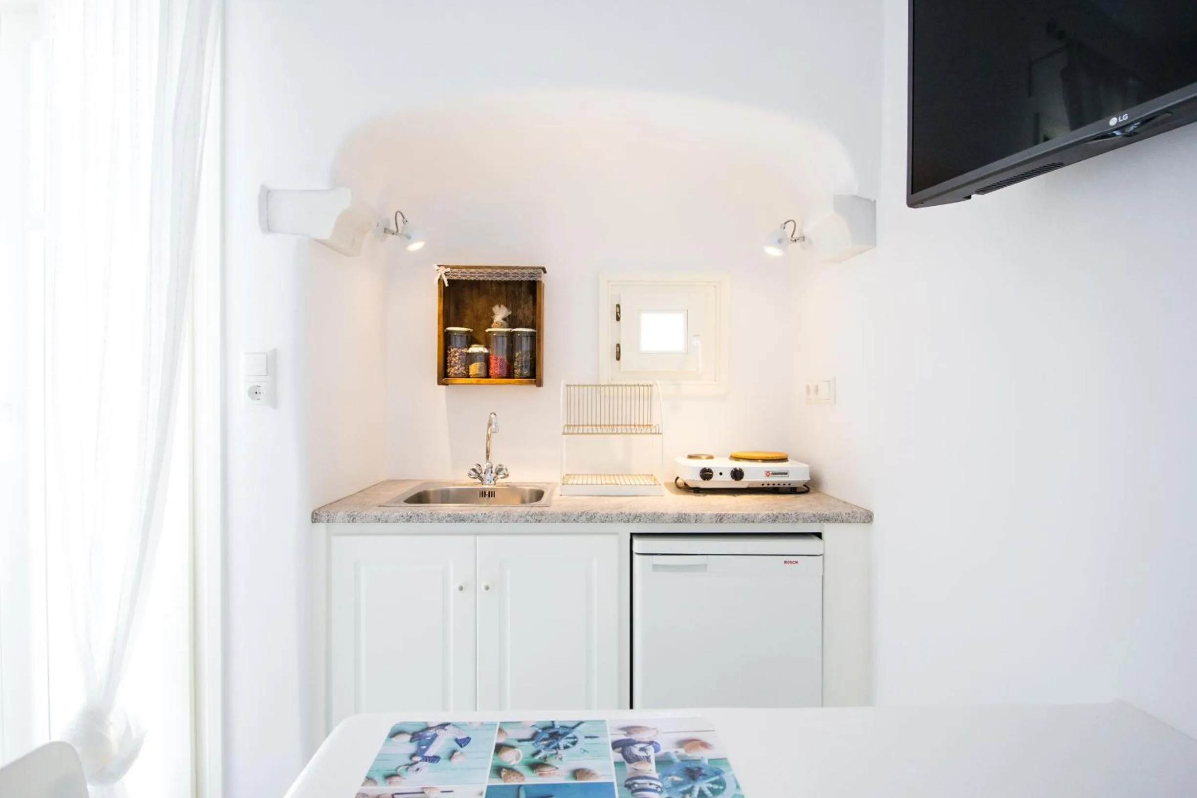 Kitchen or kitchenette in Aspasia Luxury Apartments